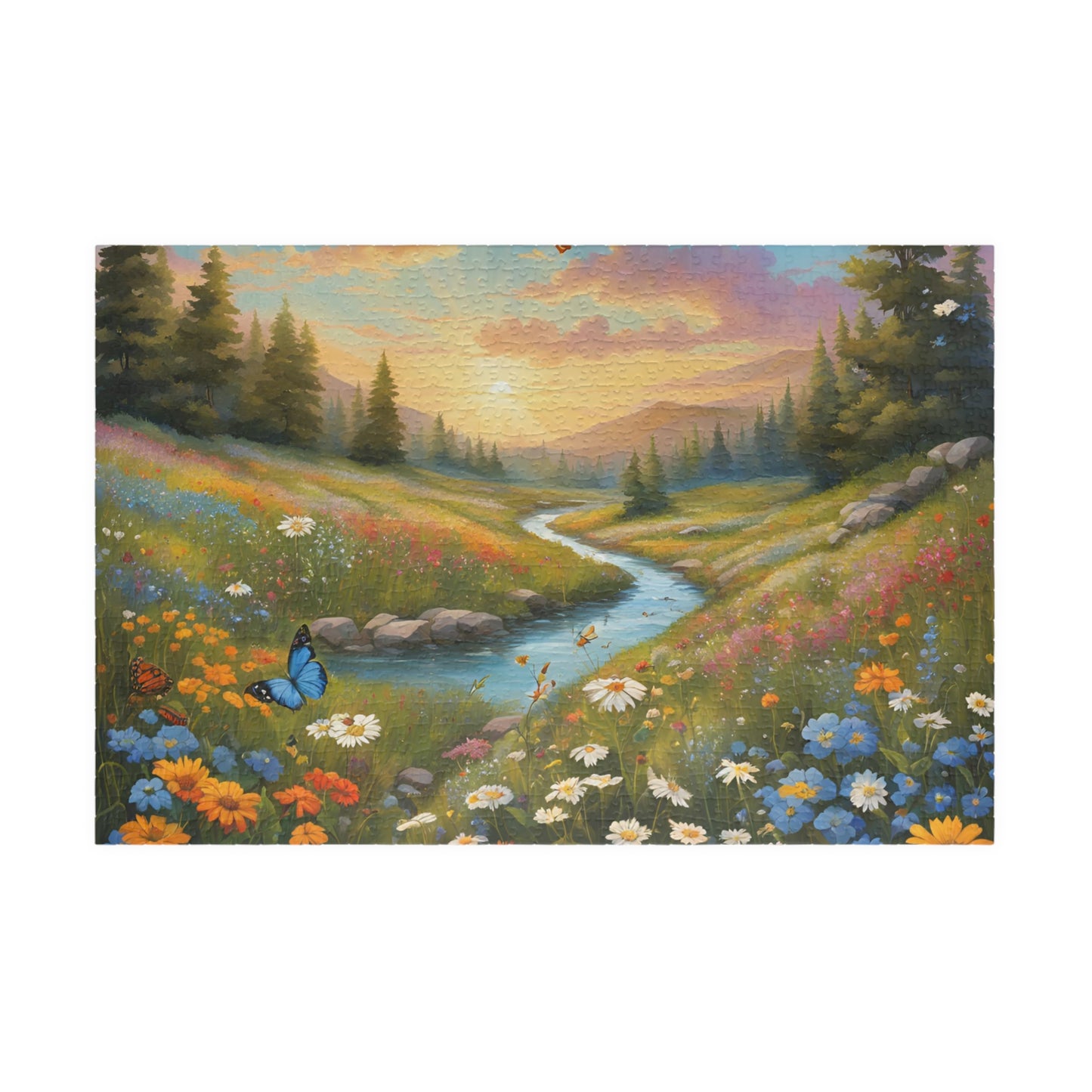 Serene Nature Puzzle - 110, 252, 520, 1014-piece, Family Activity, Home Decor, Gift for Nature Lovers, Mindfulness, Challenge Your 1014 pcs (Horizontal) Puzzle The Puzzle Chest