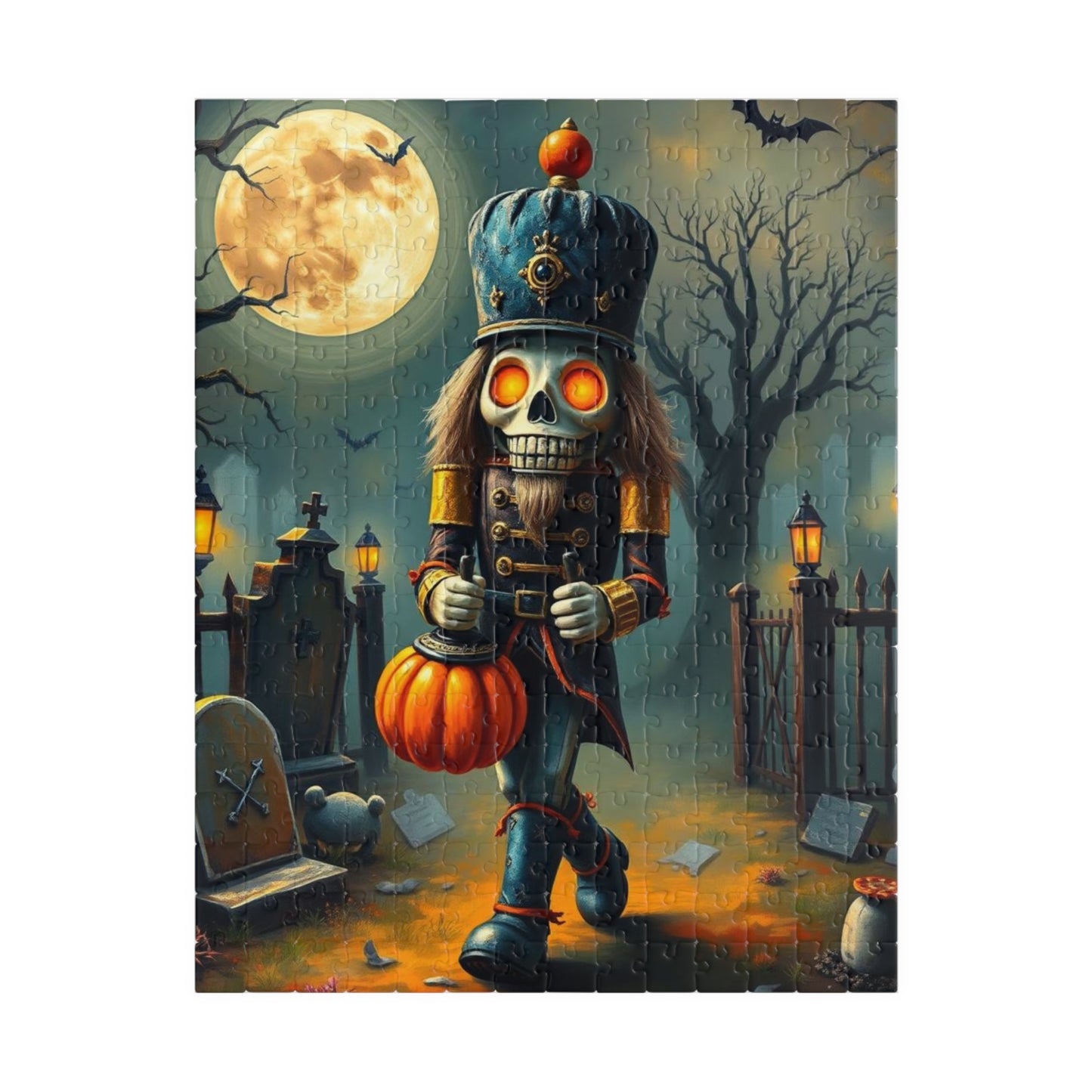 Nutcracker Midnight March - Spooky Halloween Puzzle, 110, 252, 520, 1014-piece Jigsaw Fun Family Activity, Holiday Birthday Gift for Friend