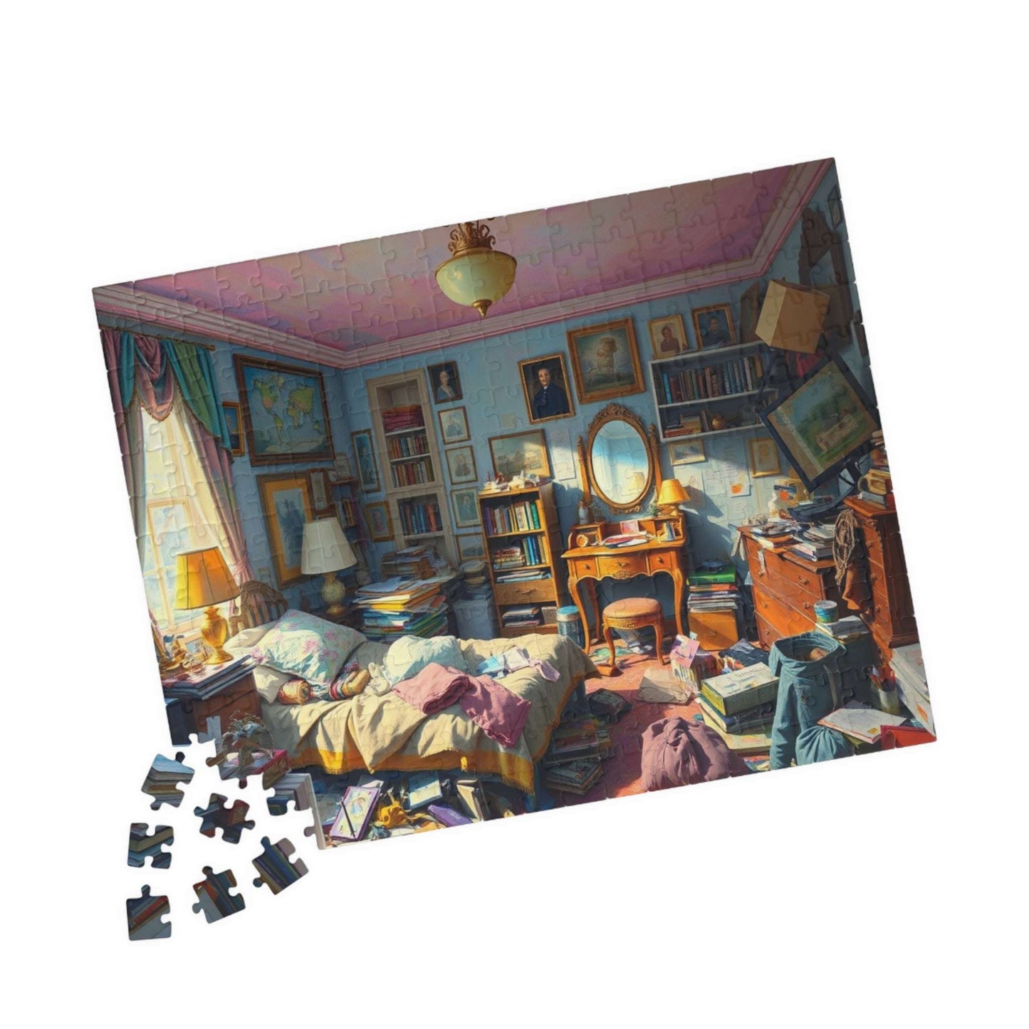 Puzzle, Messy Bedroom Jigsaw, Bedroom Puzzle Game, Bedroom Scene Puzzle, Bedroom Cleanup Puzzle, Bedroom Organization Activity Puzzle The Puzzle Chest