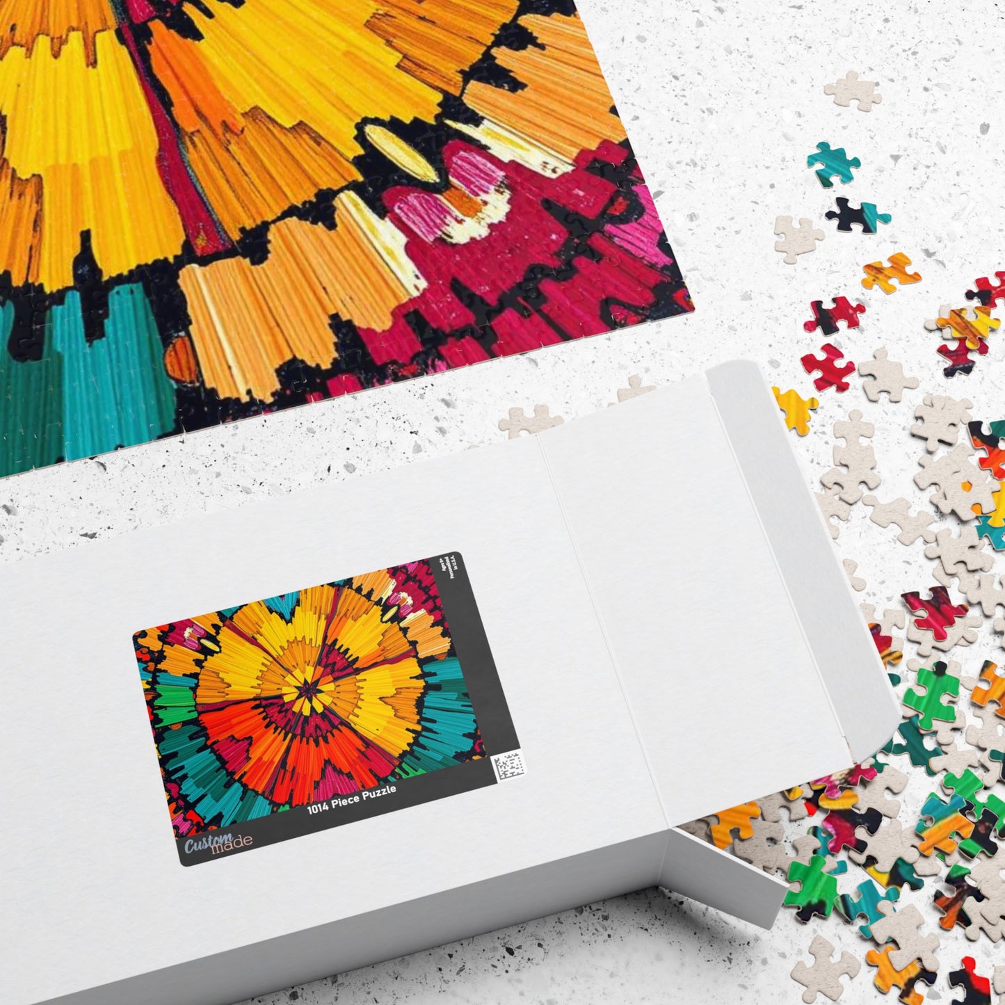 Colorful Mandala Jigsaw Puzzle - Engaging Family Activity, Quiet Home Entertainment, Gift for Friends, Indoor Fun, Mindfulness Puzzle Puzzle The Puzzle Chest