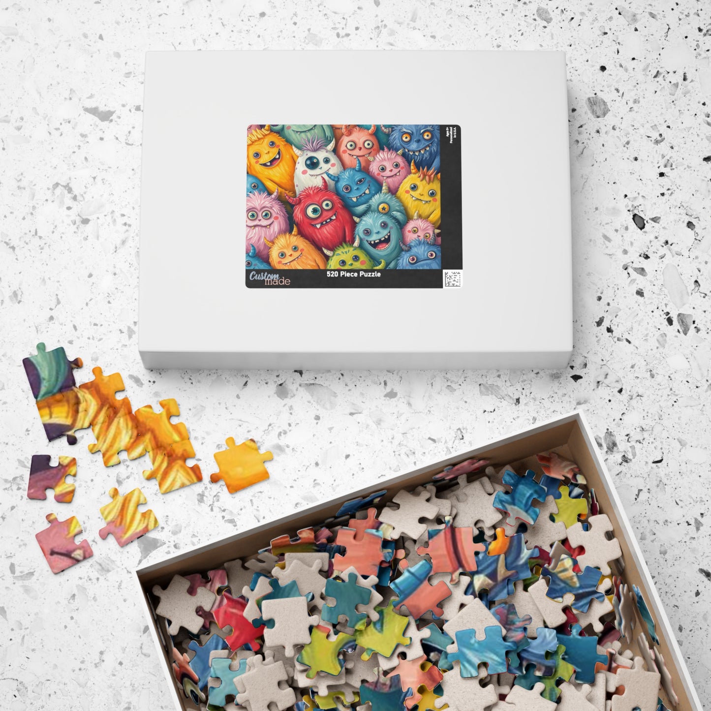 Monster Mash Halloween Puzzle, Colorful Adult Jigsaw Game, Spooky Creatures Activity, Scary Cute Halloween Gift for Friends Puzzle The Puzzle Chest