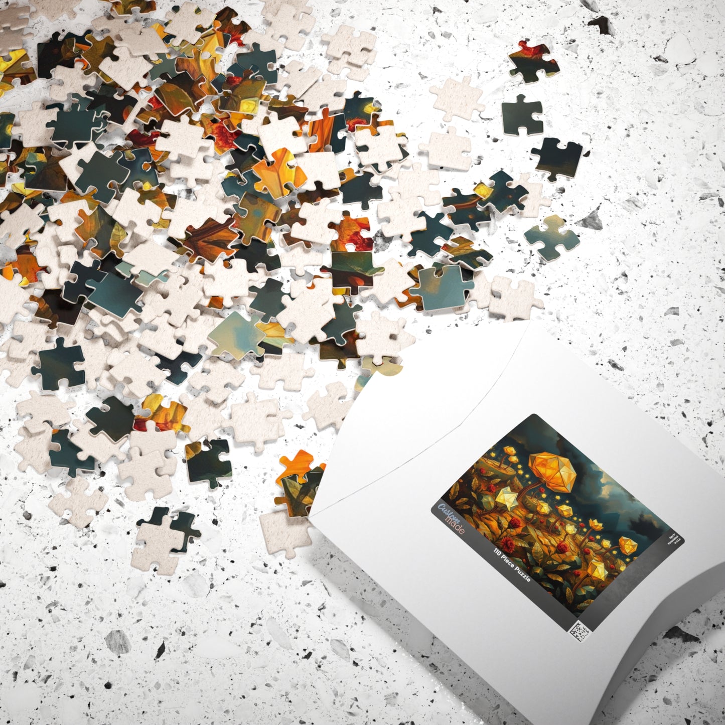 Magical Floral Jigsaw Puzzle - 110, 252, 520, 1014-piece, Perfect for Family Game Night, Gift for Art Lover, Fun Home Entertainment, Mindful Puzzle The Puzzle Chest
