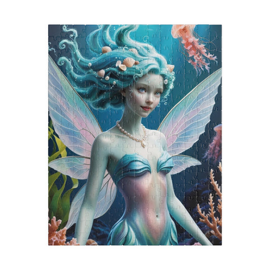 Underwater Serenity Puzzle Mermaid Jigsaw Game for Adults, Gift for Fantasy Sea Lovers, Family Game Night, 110-1014 Piece Mindful Activity 252 pcs (Vertical) Puzzle The Puzzle Chest