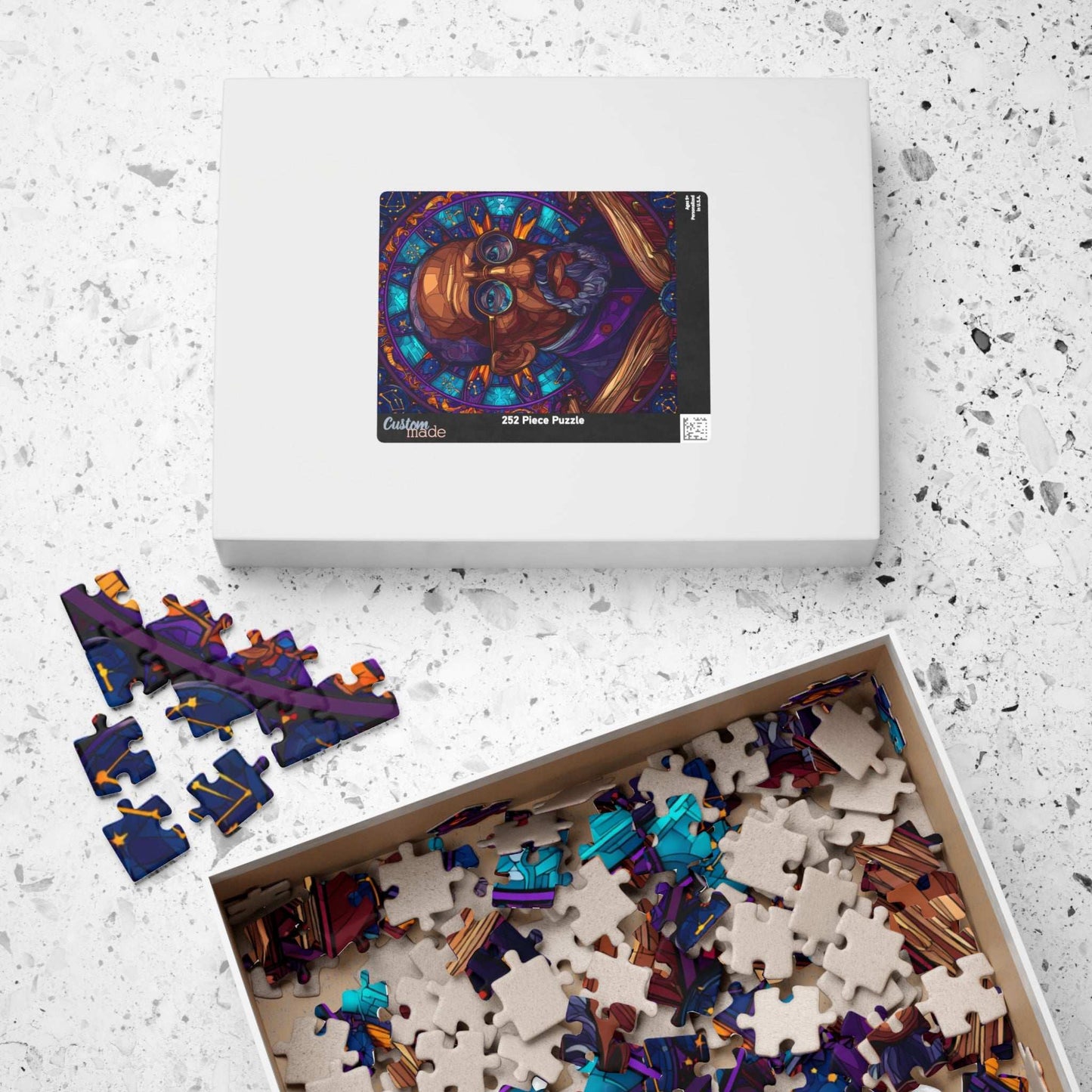 W E B Du Bois Portrait Jigsaw Puzzle - Black Historical Figure, Afrocentric Gift, African American Culture Educational Puzzle The Puzzle Chest