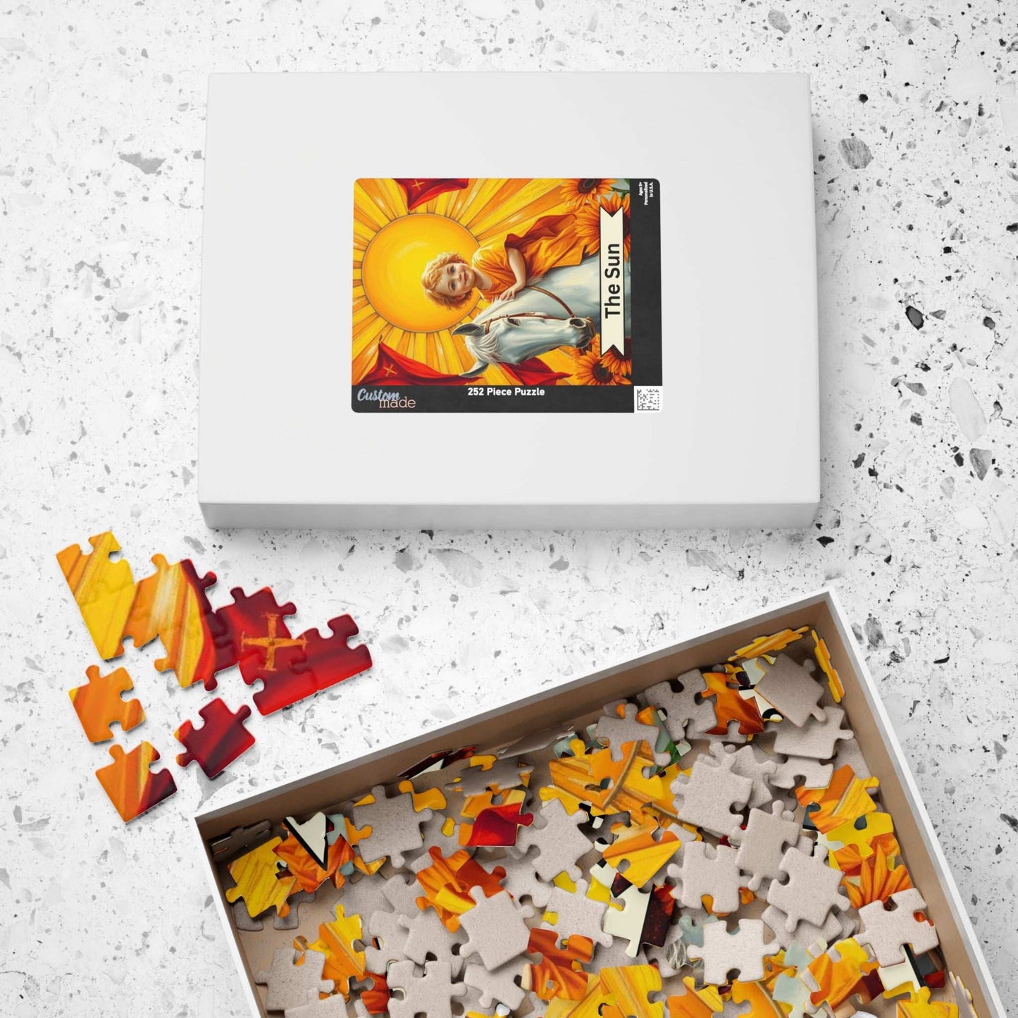 Sunshine Horse Puzzle - Tarot Card Style Jigsaw Game Ideal for Holiday or Birthday Gift, Mindfulness Activity, Family Game Night, Solo Fun Puzzle The Puzzle Chest