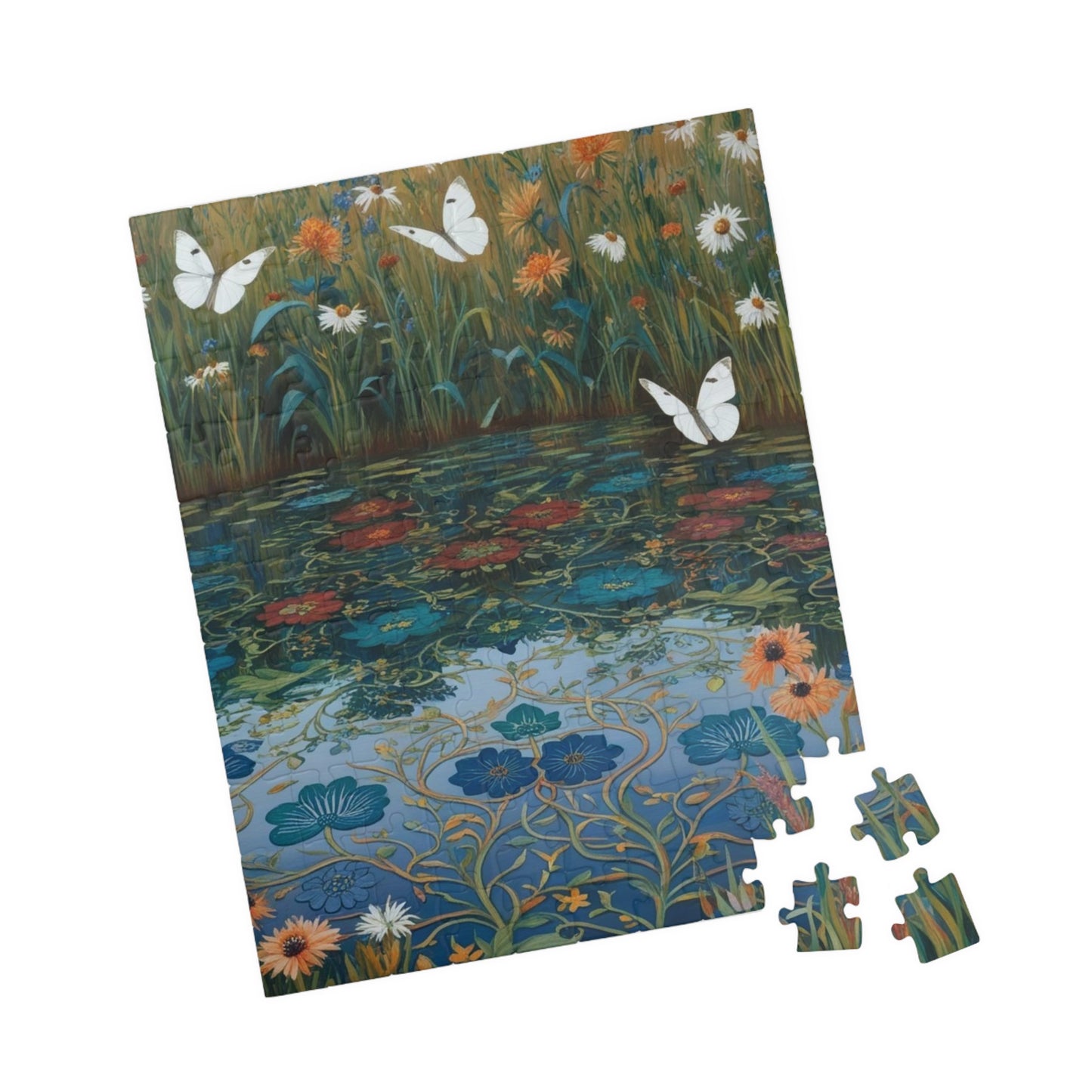 Nature-Inspired Puzzle with Butterflies, Eco-Friendly Jigsaw Game, Gift for Nature Lover and Puzzle Enthusiast, Family Game Night, Art Decor Puzzle The Puzzle Chest