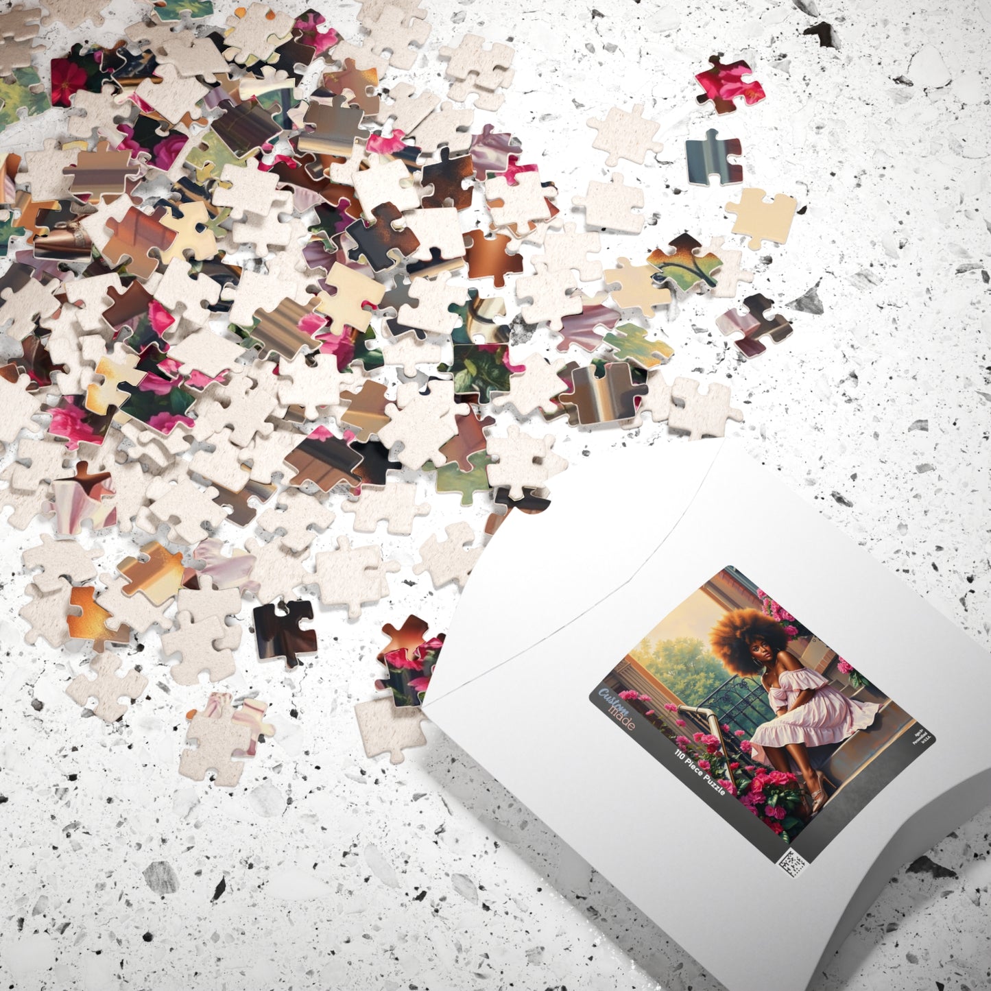 African American Woman Puzzle, Black Lady on Porch Jigsaw Game, Afrocentric Gift for Adults, Unique Puzzle Black Art Puzzle The Puzzle Chest