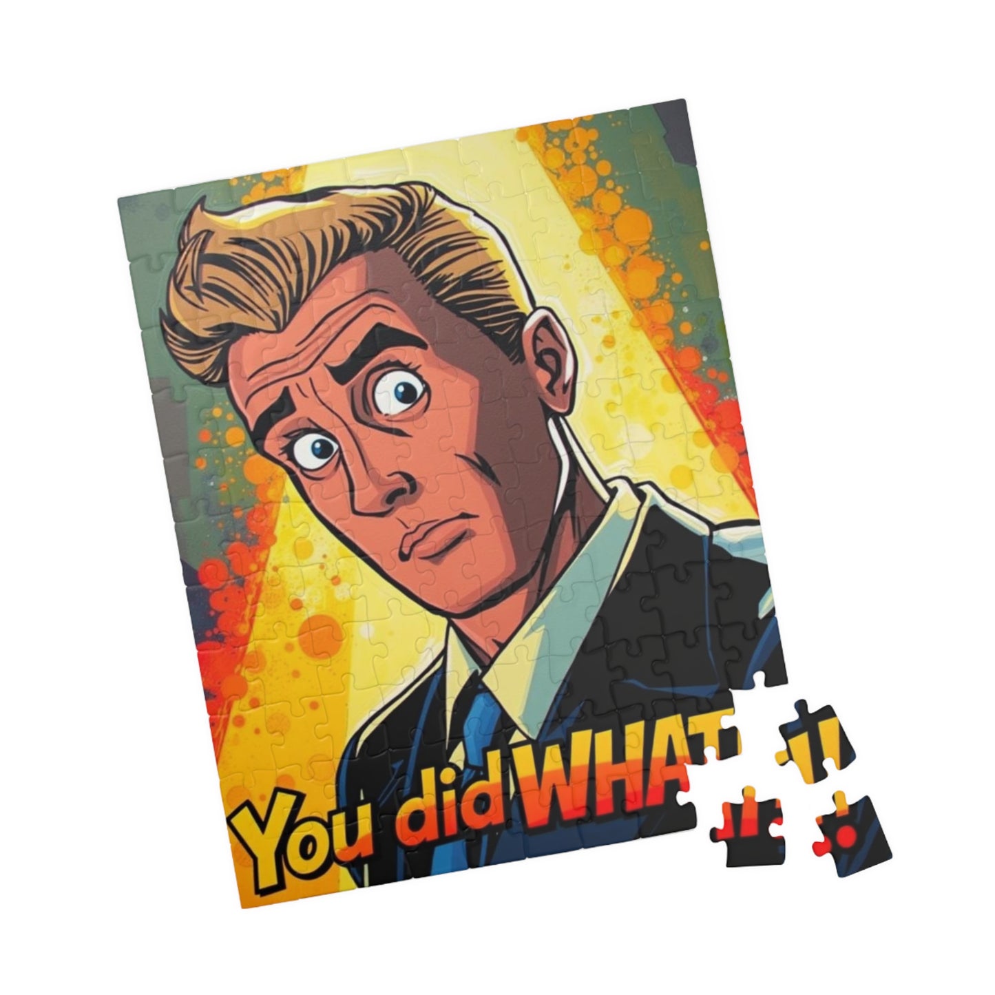 Comic Style Pop Art Jigsaw Puzzle - You Did What!!, Fun Family Game, Gift for Puzzle Lovers, Mindful Home Entertainment, Party Activity Puzzle The Puzzle Chest