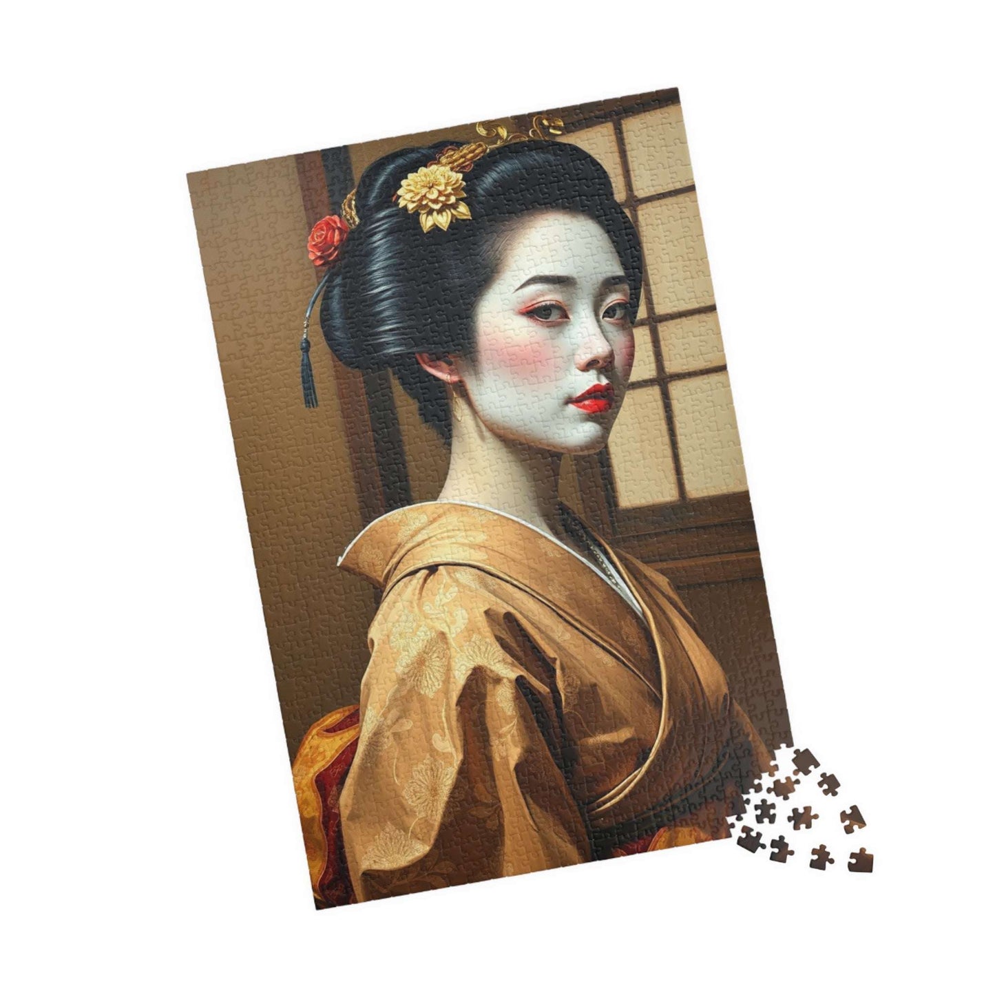 Jigsaw Puzzle, Geisha in Japanese House Design, 110 252 520 1014-piece, Meditation Game, Mind Challenge, Indoor Activity, Staycation Fun, Puzzle The Puzzle Chest