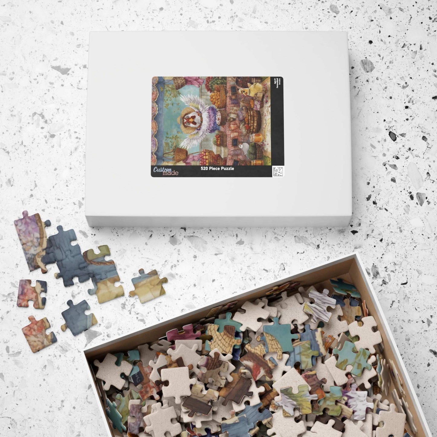 Chicken Farmer Jigsaw Puzzle, Bird Puzzle Ideal for Family Fun, Holiday Birthday Gifts, Game Night, Brain Teaser, Creative Hobby Puzzle The Puzzle Chest