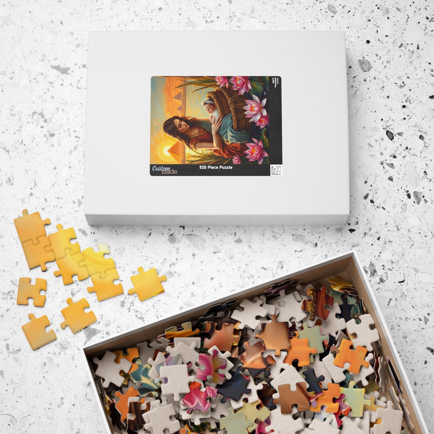 Religious Jigsaw Puzzle - Baby Moses, Family Game Night, Faith Based Home Entertainment, Colorful Biblical Puzzle Lover Gift for Christians Puzzle The Puzzle Chest