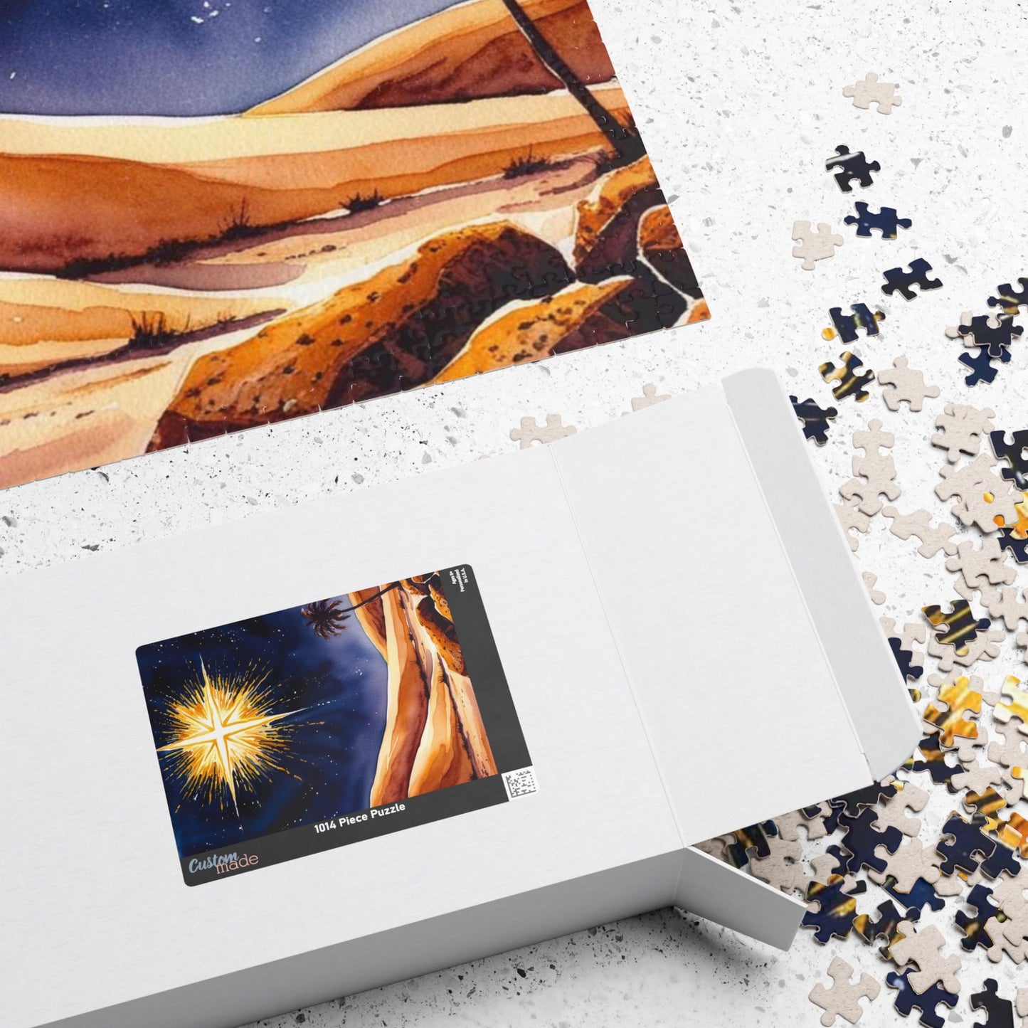 Star of David Jigsaw Puzzle, Religious Theme Faith-Based, 110, 252, 520, 1014 Piece - Holiday Gift, Jewish Holiday Celebration, Mindfulness Puzzle The Puzzle Chest