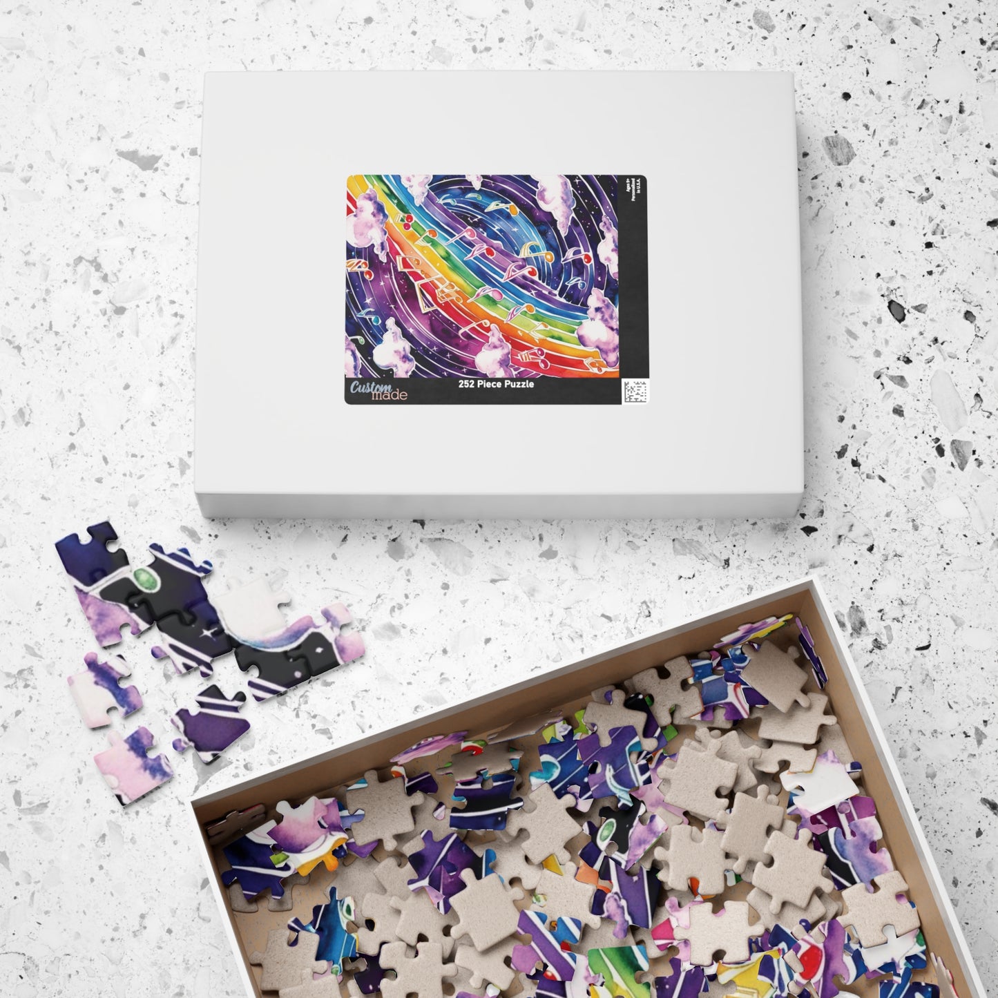 Musical Galaxy Puzzle, Music Nebula Trippy Jigsaw, Music Lover Unique Gift Idea, Mindfulness Activity, Relaxing Hobby, Family Entertainment Puzzle The Puzzle Chest