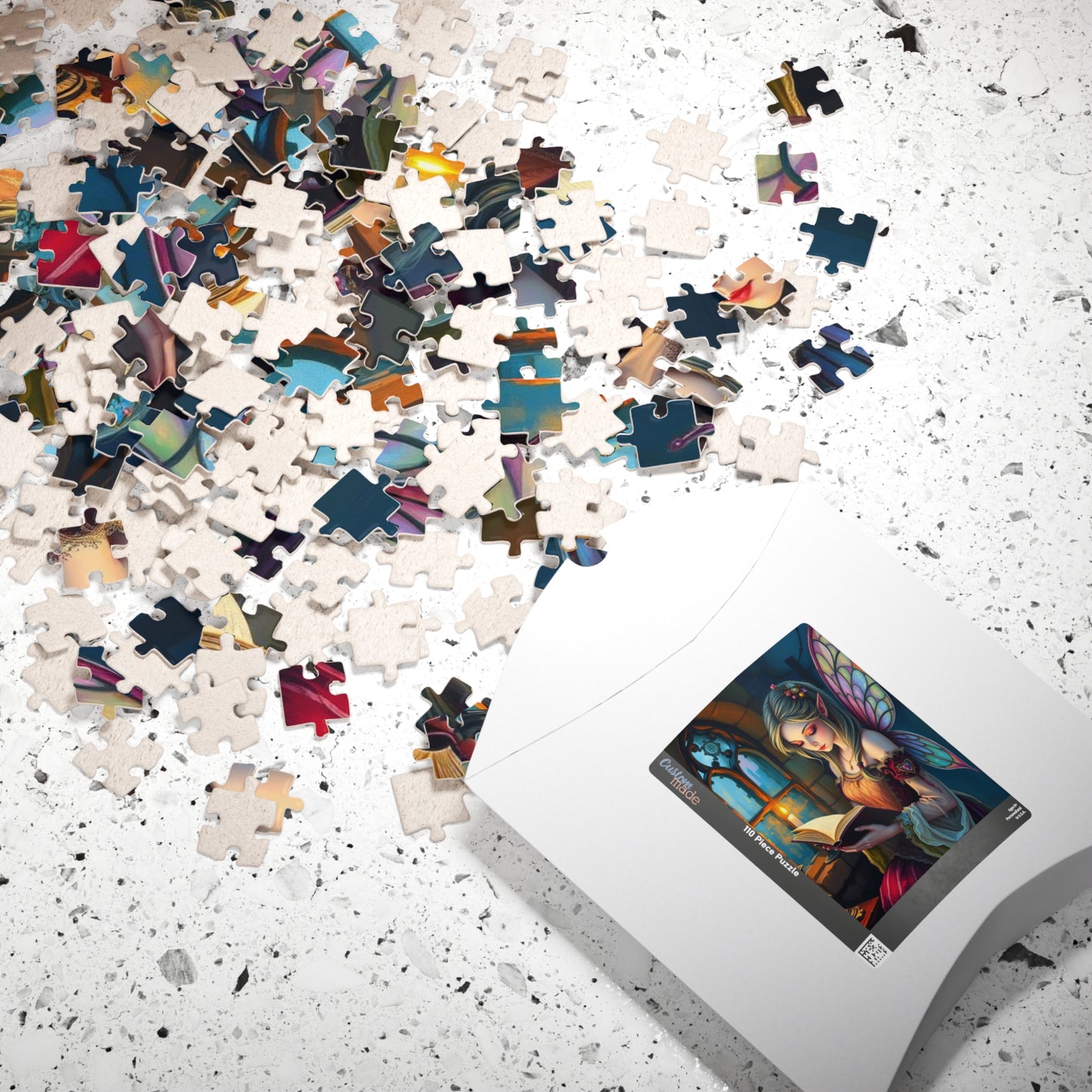 Bookish Fairy Jigsaw Puzzle - Reading by Candlelight, 110-1014 Piece Fantasy Game for Holiday Birthday Gift, Family Fun, Mindful Activity