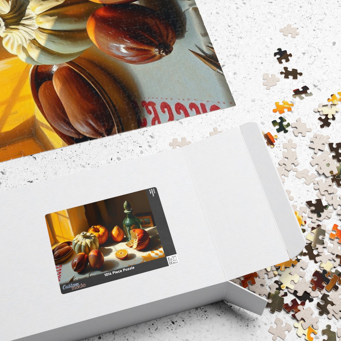 Autumn Still Life Jigsaw Puzzle, Vintage Style Art Design, Cozy Vibes Fun Indoor Activity, Family Game Night, Unique Gift for Puzzle Lovers