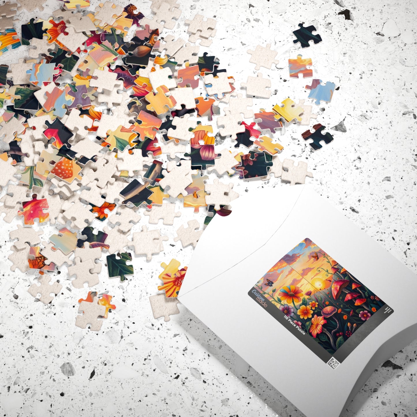 Whimsical Botanical Garden Puzzle, Magical Nature Game for Adults, Dreamy Sunset and Enchanted Floral Scene, Relaxing Gift for Fantasy Lover Puzzle The Puzzle Chest