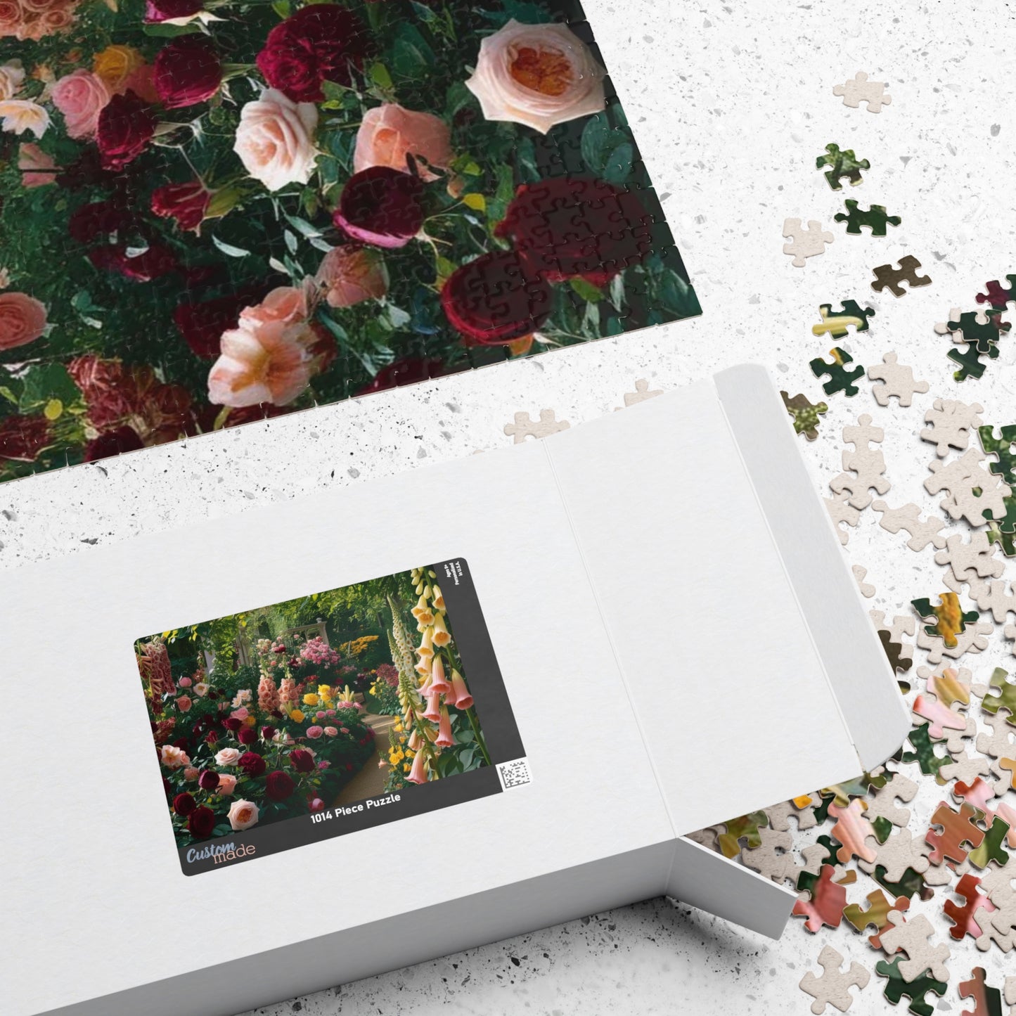 Garden Floral Puzzle, Relaxing Nature Scene, 110, 252, 520, 1014-piece Flower Adult Jigsaw Game, Family Fun, Gifts, Gardening Enthusiasts Puzzle The Puzzle Chest