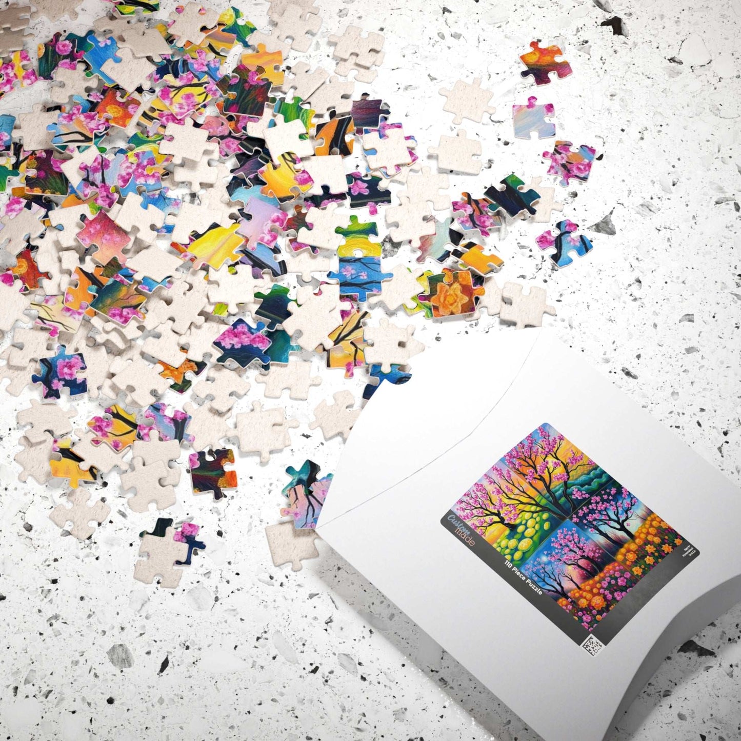 Four-Quadrant Landscape Puzzle - Nature Themed Collage Jigsaw for Adults, Ideal for Family Bonding, Mental Exercise, Gift for Friends Puzzle The Puzzle Chest