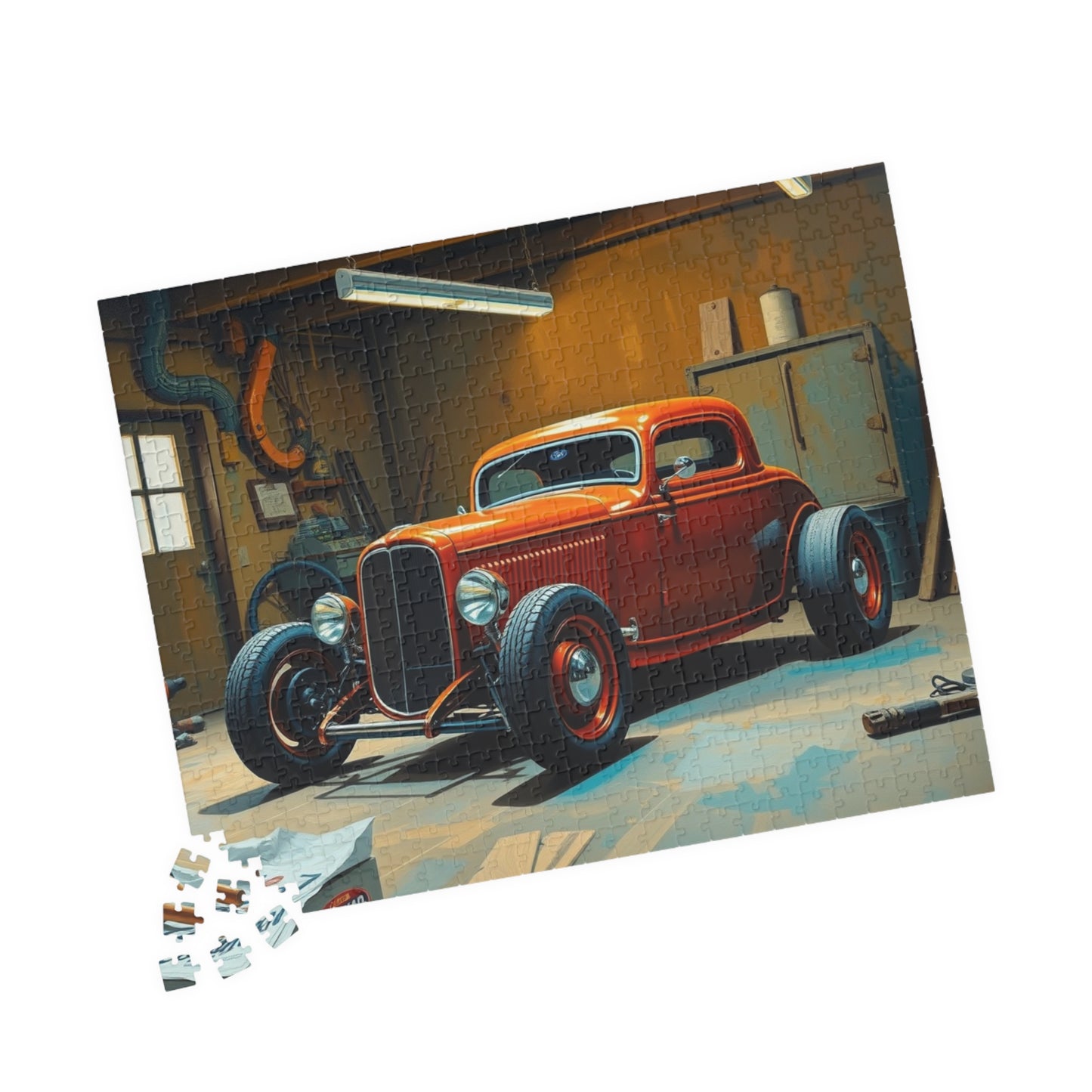 Vintage Car Puzzle - 1932 Deuce Coup, Retro Auto Jigsaw Game, Classic Car Art Puzzle The Puzzle Chest