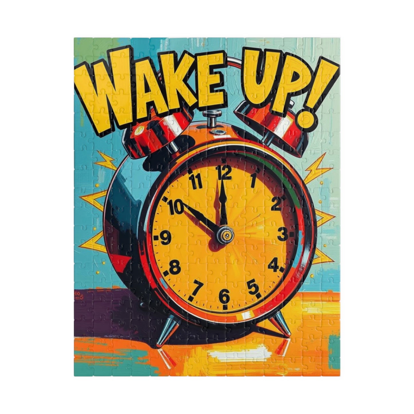 Wake Up! Puzzle, Fun and Bright Pop Art Jigsaw Game for All Ages, Perfect Gift for Adult, Family Game Night Best Home Entertainment 252 pcs (Vertical) Puzzle The Puzzle Chest