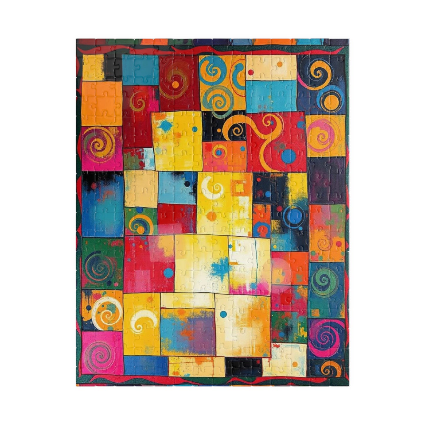Colorful Abstract Puzzle - Modern Art Tabletop Jigsaw Game 252 pcs (Vertical) Puzzle The Puzzle Chest