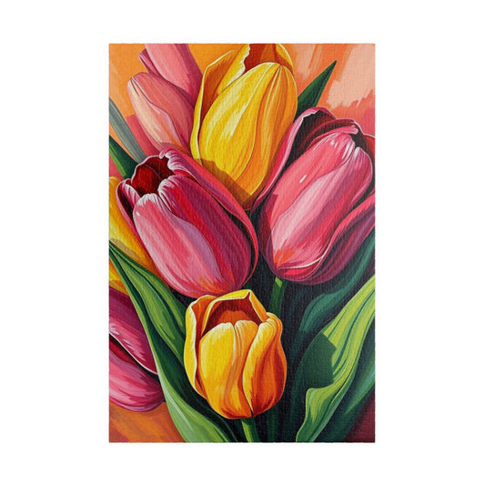 Colorful Tulip Flower Puzzle, Floral Jigsaw Game, Home Decor, Gift for Flower Lovers, Family Fun Activity, 110-1014 Piece 1014 pcs (Vertical) Puzzle The Puzzle Chest