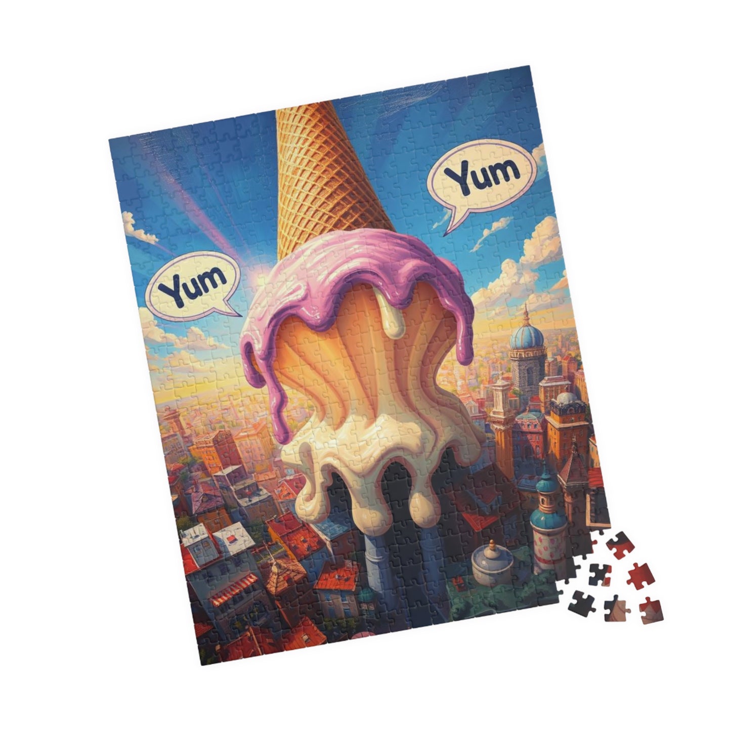 Ice Cream Paradise Puzzle - Pop Art Jigsaw Game, Fun Family Activity, Puzzle Lover Gift for Friend, Cozy Night In Brain Teaser Dessert Theme Puzzle The Puzzle Chest