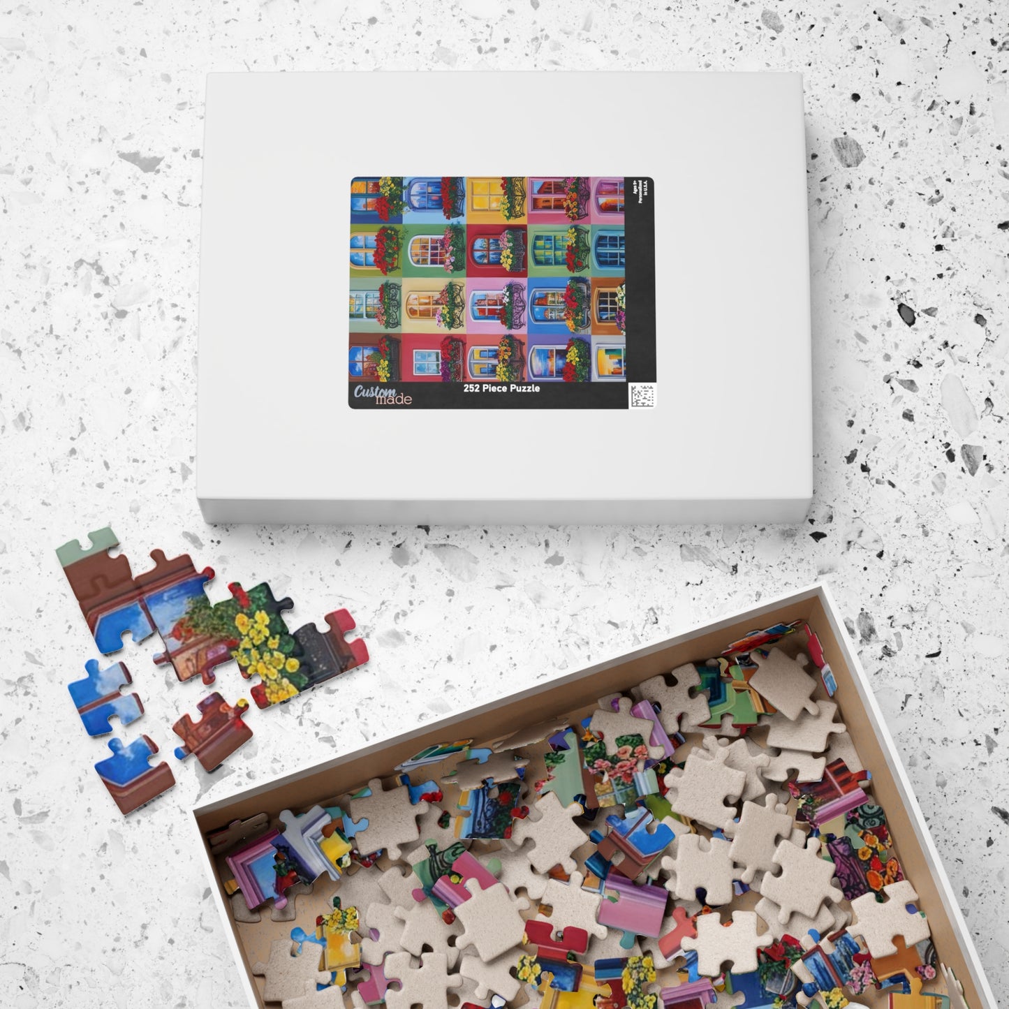 Floral Window Collage Puzzle, Colorful Jigsaw Adult Game for Home, Family or Solo Fun, Unique Puzzle Lover Gift, 110-1014 Piece Puzzle The Puzzle Chest