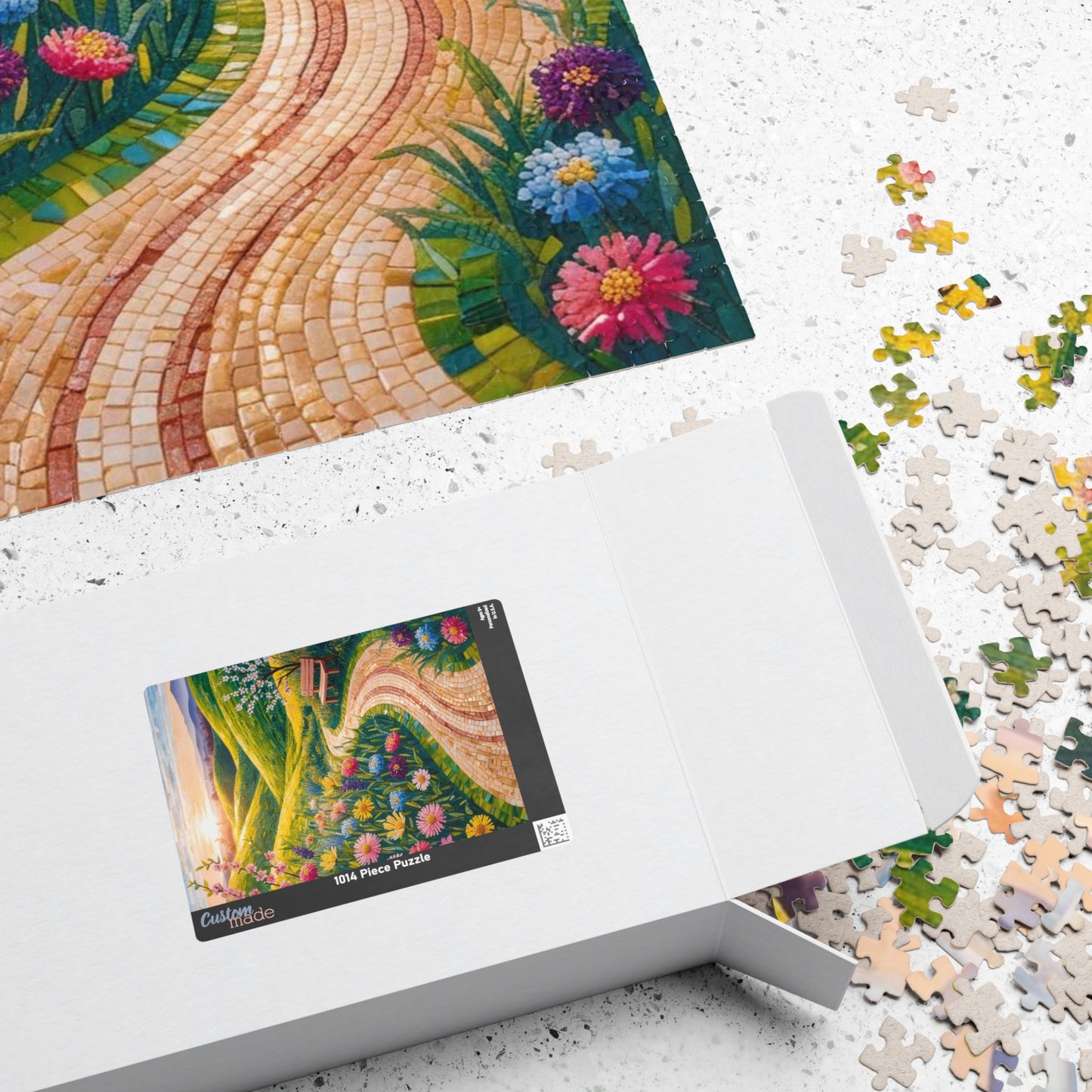 Scenic Garden Mosaic Puzzle, Nature Inspired Landscape Jigsaw Game, Perfect Gift for Family Fun Puzzle The Puzzle Chest