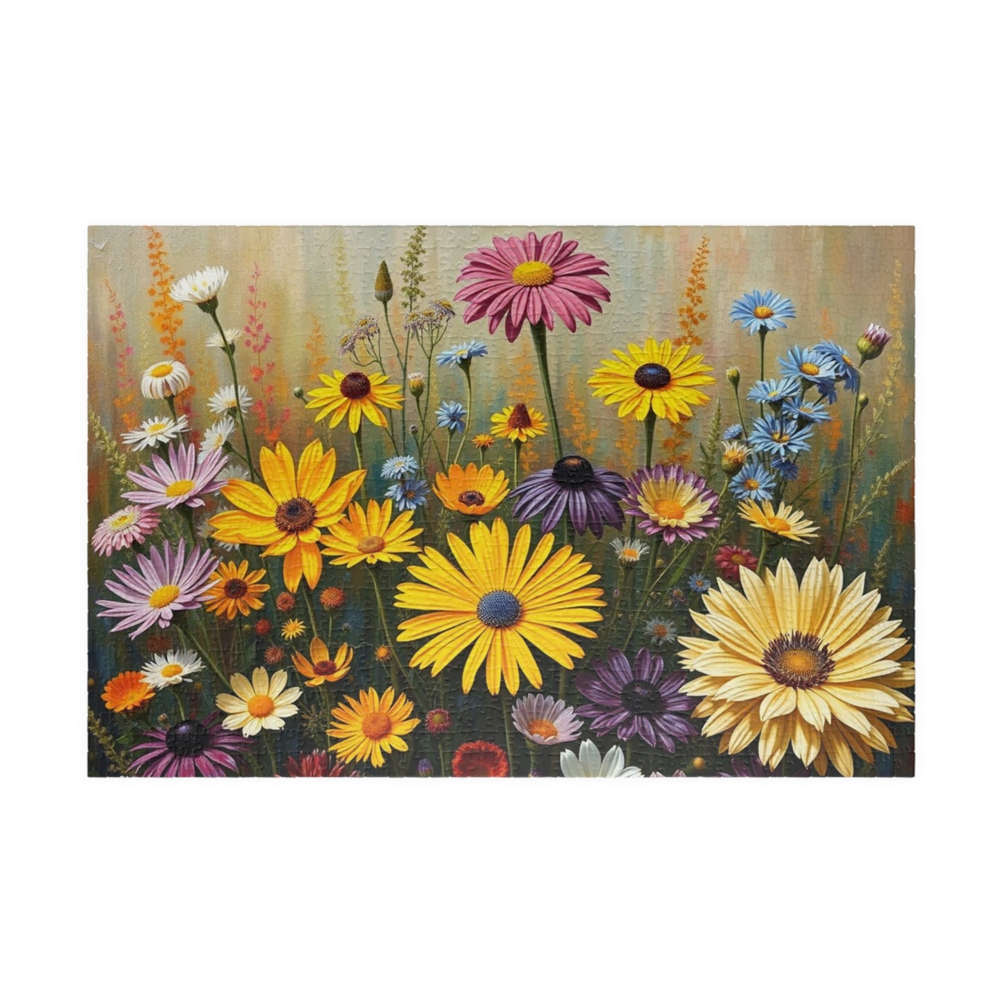 Floral Jigsaw Puzzle - Natures Bouquet, Flower Game for Adults, Nature Lover Gift, Mindful Home Activity, Game for Family Night, Puzzle Fan 1014 pcs (Horizontal) Puzzle The Puzzle Chest