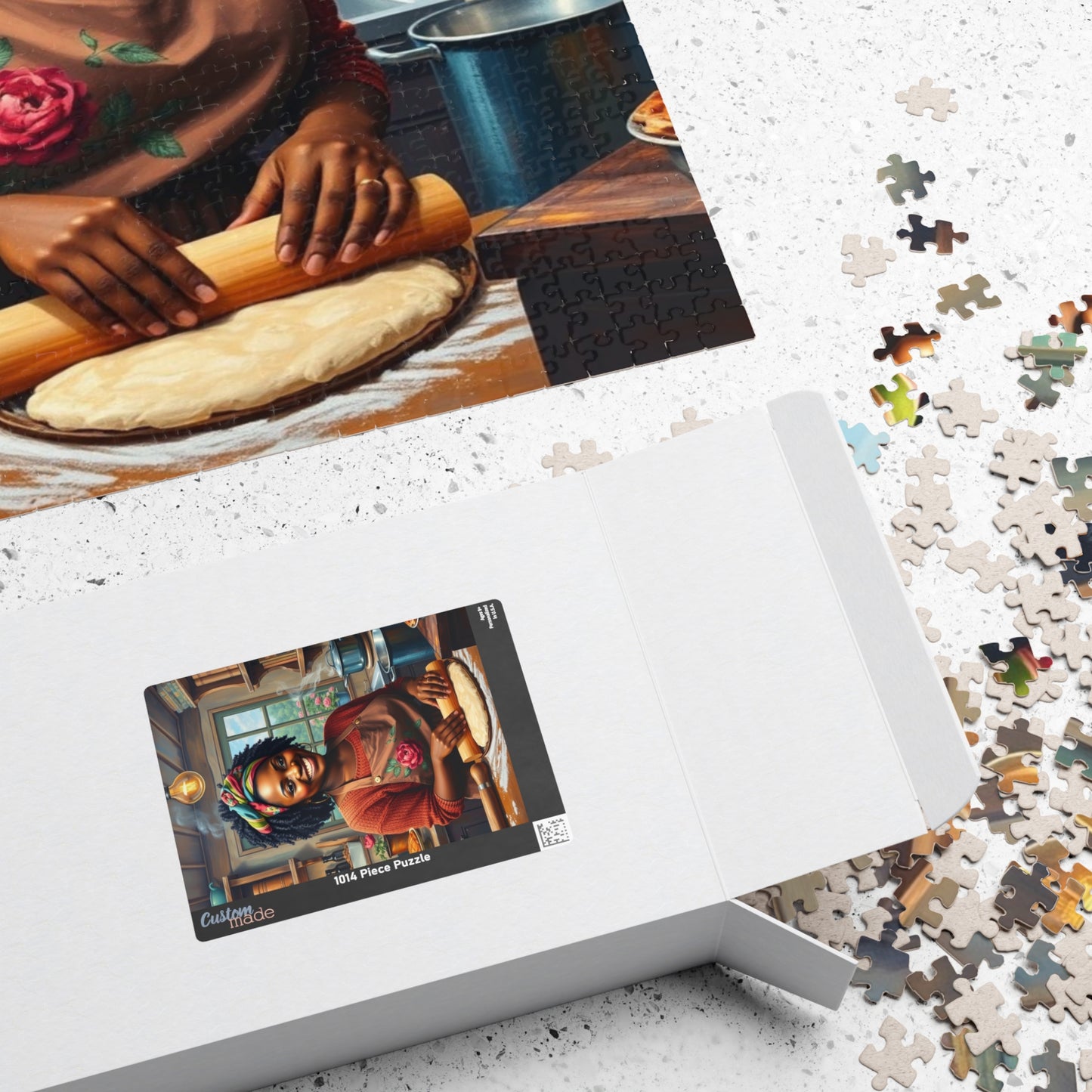 Cozy Baking Puzzle - African American Woman Cooking 110-1014 Piece, Perfect for Family Game Night, Gift for Bakers, Creative Hobby, Solo Fun Puzzle The Puzzle Chest