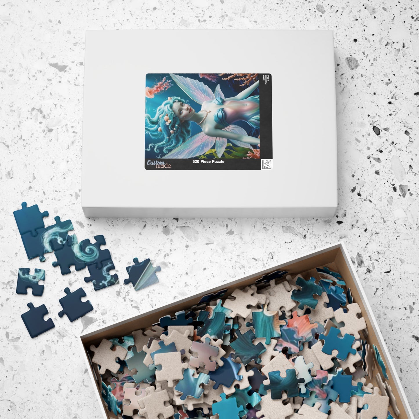 Underwater Serenity Puzzle Mermaid Jigsaw Game for Adults, Gift for Fantasy Sea Lovers, Family Game Night, 110-1014 Piece Mindful Activity Puzzle The Puzzle Chest