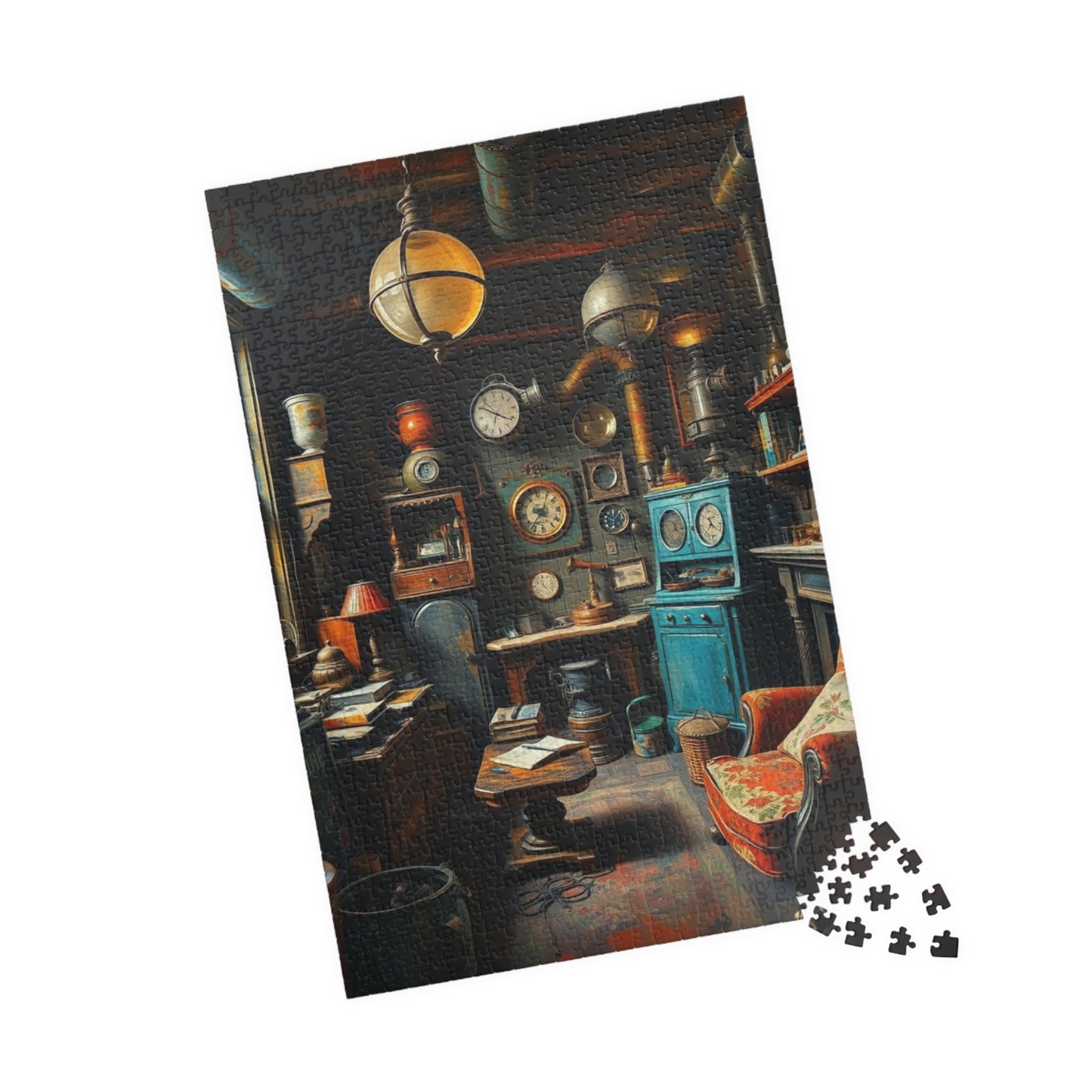 Cozy Steampunk Home Office Puzzle - 110, 252, 520, 1014-piece, Perfect for Family Night, Unique Gift for Puzzle Lovers, Relaxing Activity Puzzle The Puzzle Chest