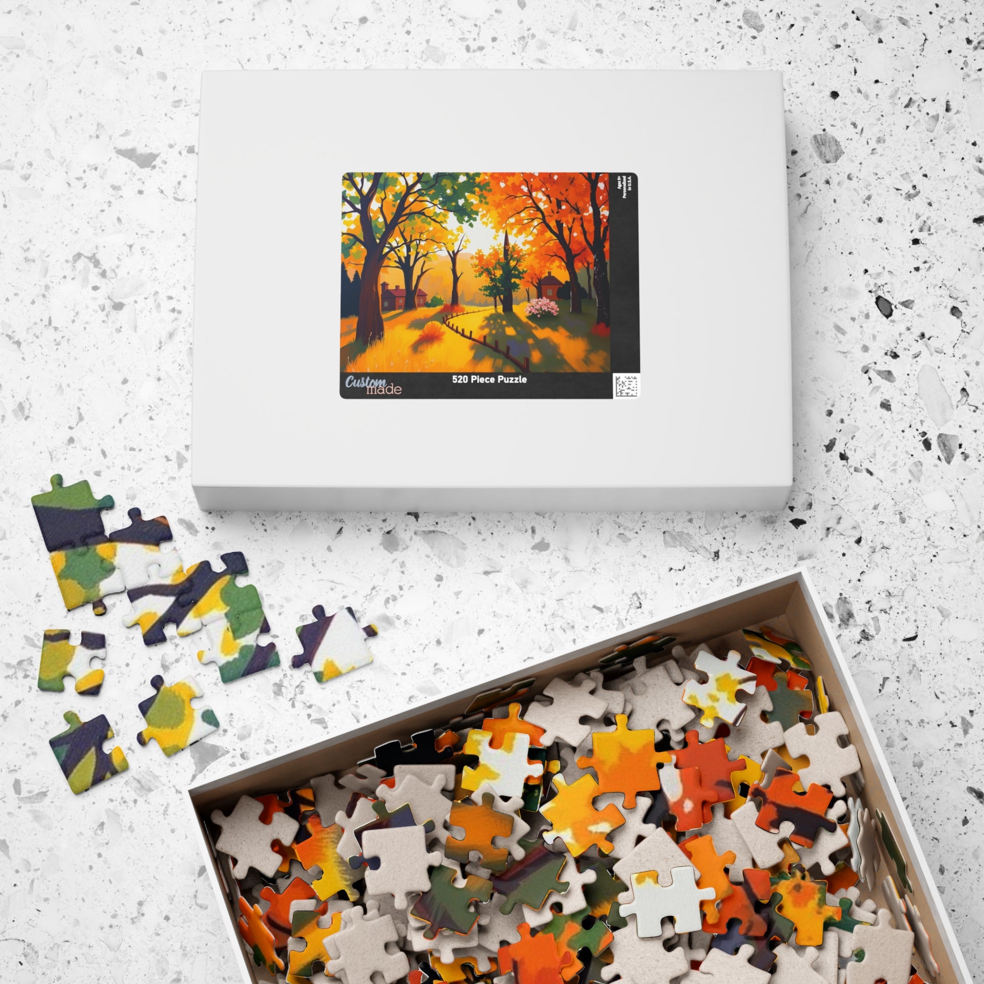 Autumn Sunset Landscape Puzzle for Adults and Teens, Cozy Fun Family Activity, Perfect for Relaxation, Friend Gift, Home Entertainment Puzzle The Puzzle Chest