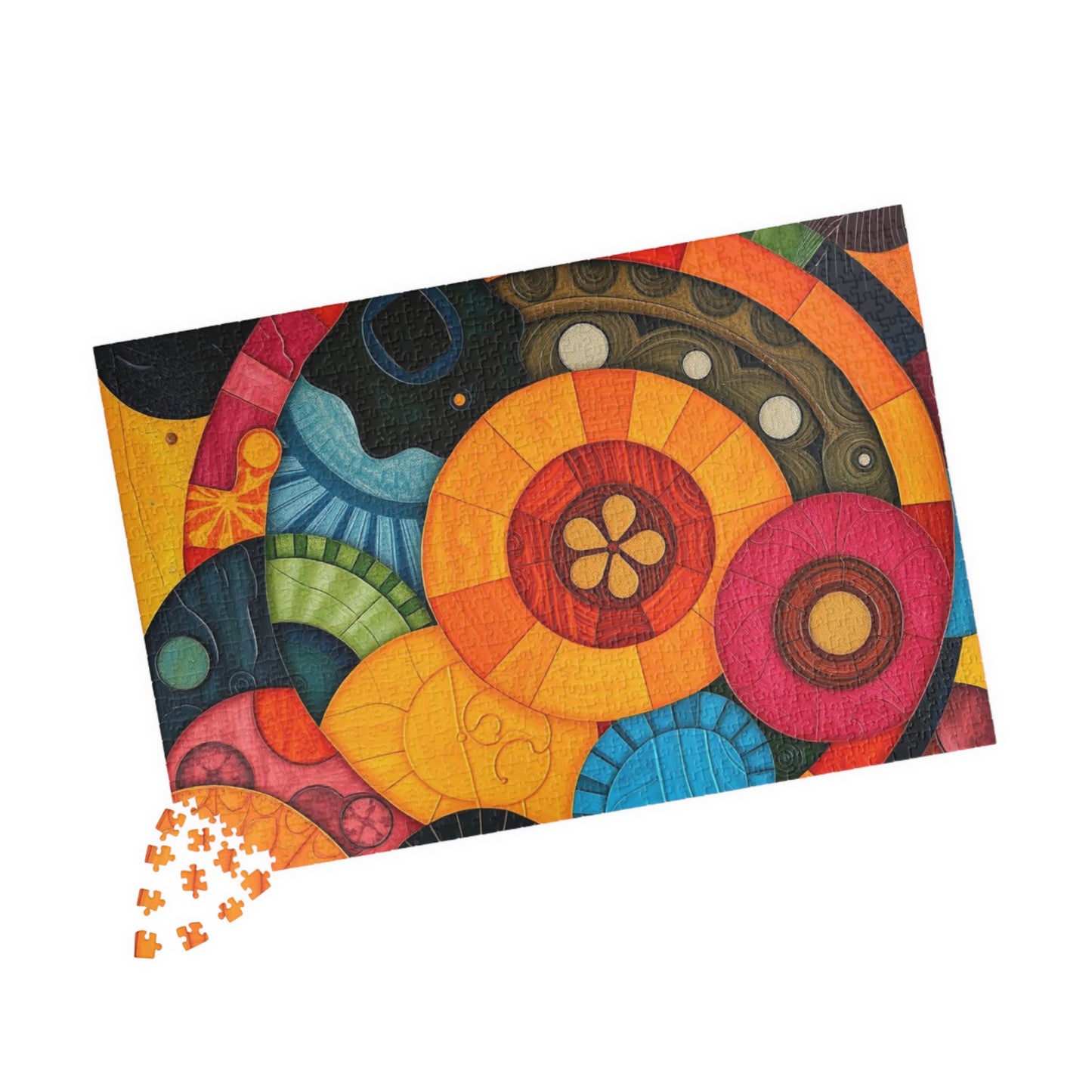 Vibrant Abstract Jigsaw Puzzle for Adults - Perfect for Family Game Night or Solo Fun, Gift for Art Lover, Home Entertainment Puzzle The Puzzle Chest