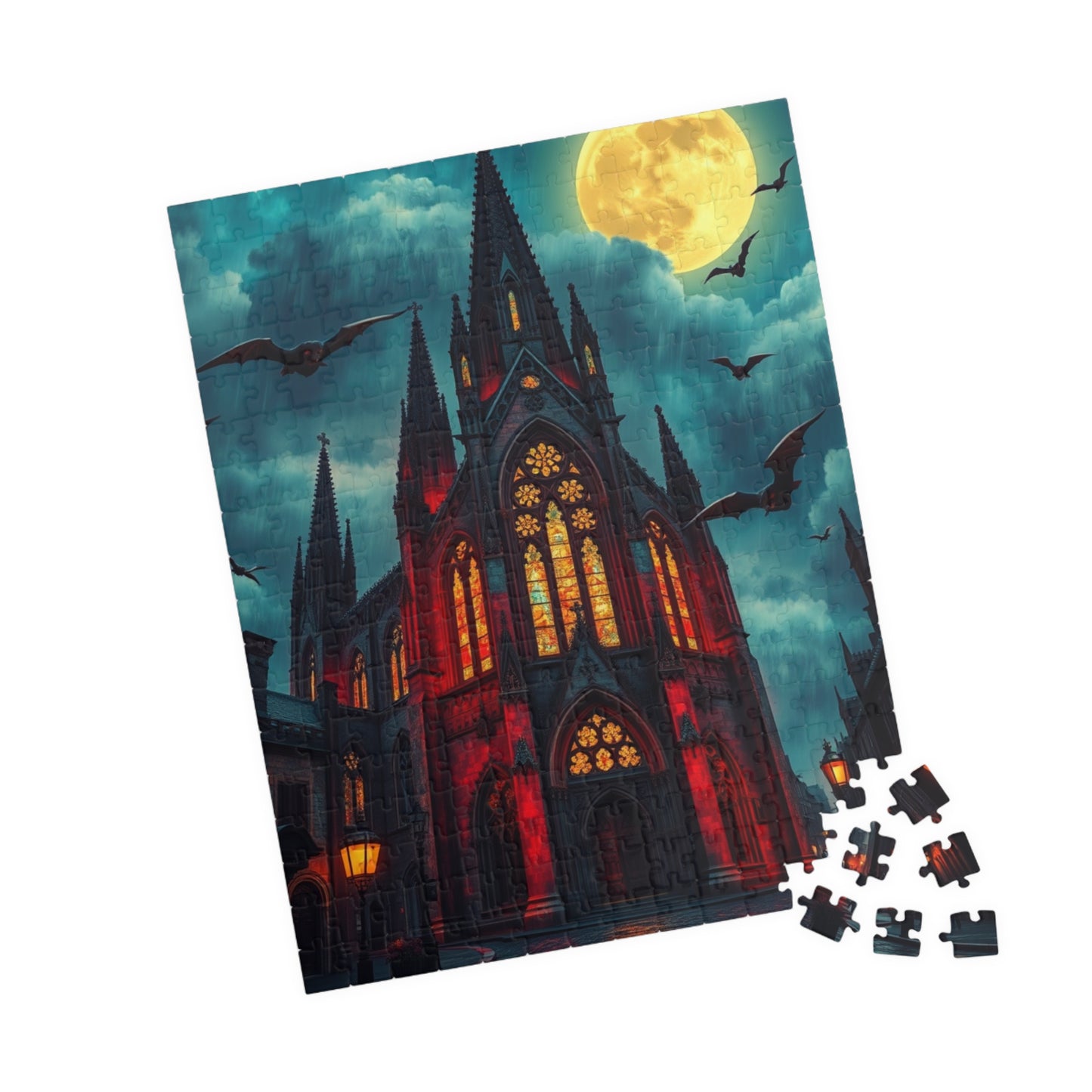 Gothic Cathedral Puzzle | 110, 252, 520, 1014-piece | Perfect for Halloween Fanatics, Gothic Art Lover, Family Game Night and Cozy Evenings Puzzle The Puzzle Chest