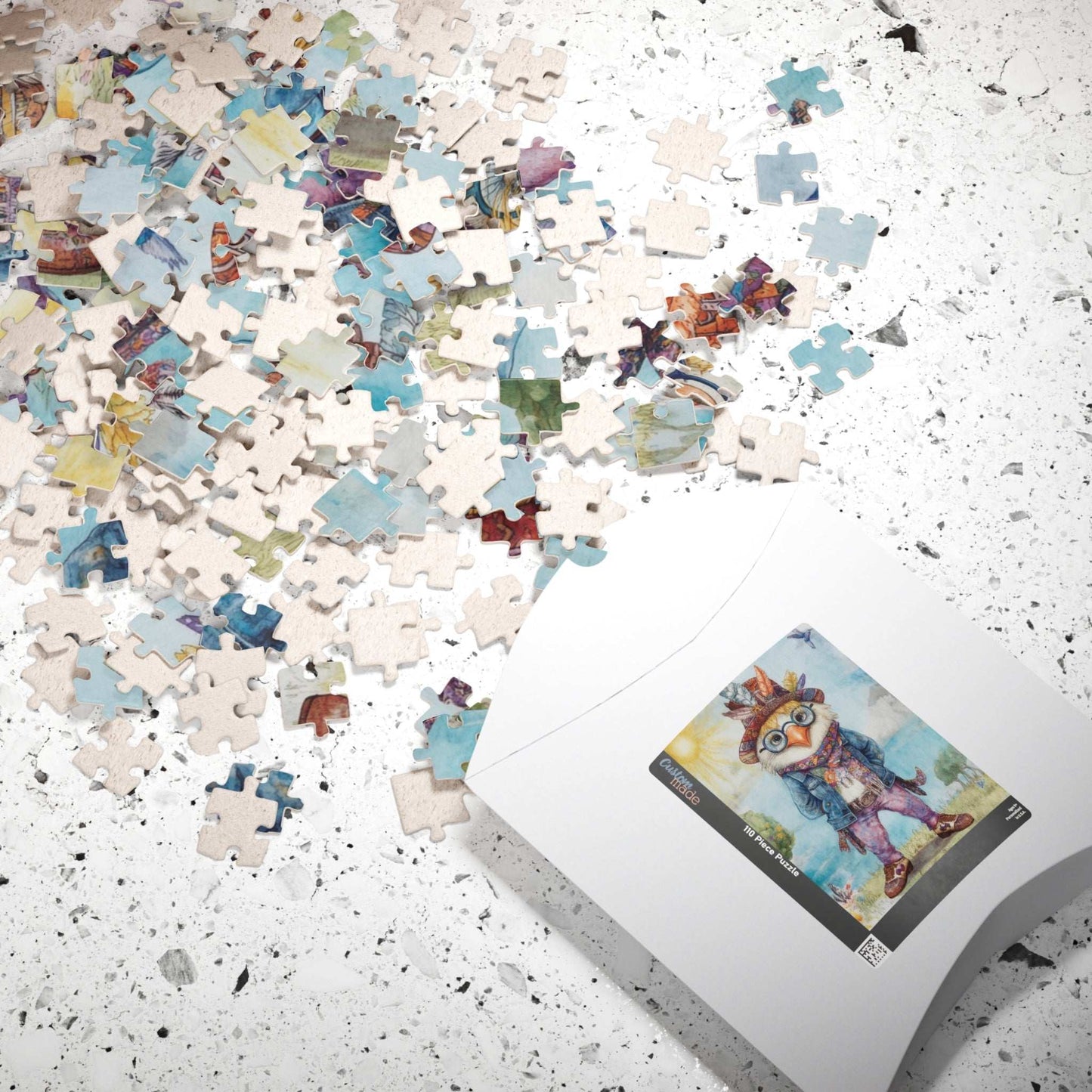 Chicken Hippie Jigsaw Puzzle - Bird Puzzle for Solo Fun, Family Activity, Friend Game Night, Holiday Birthday Gift for Animal Lover Puzzle The Puzzle Chest