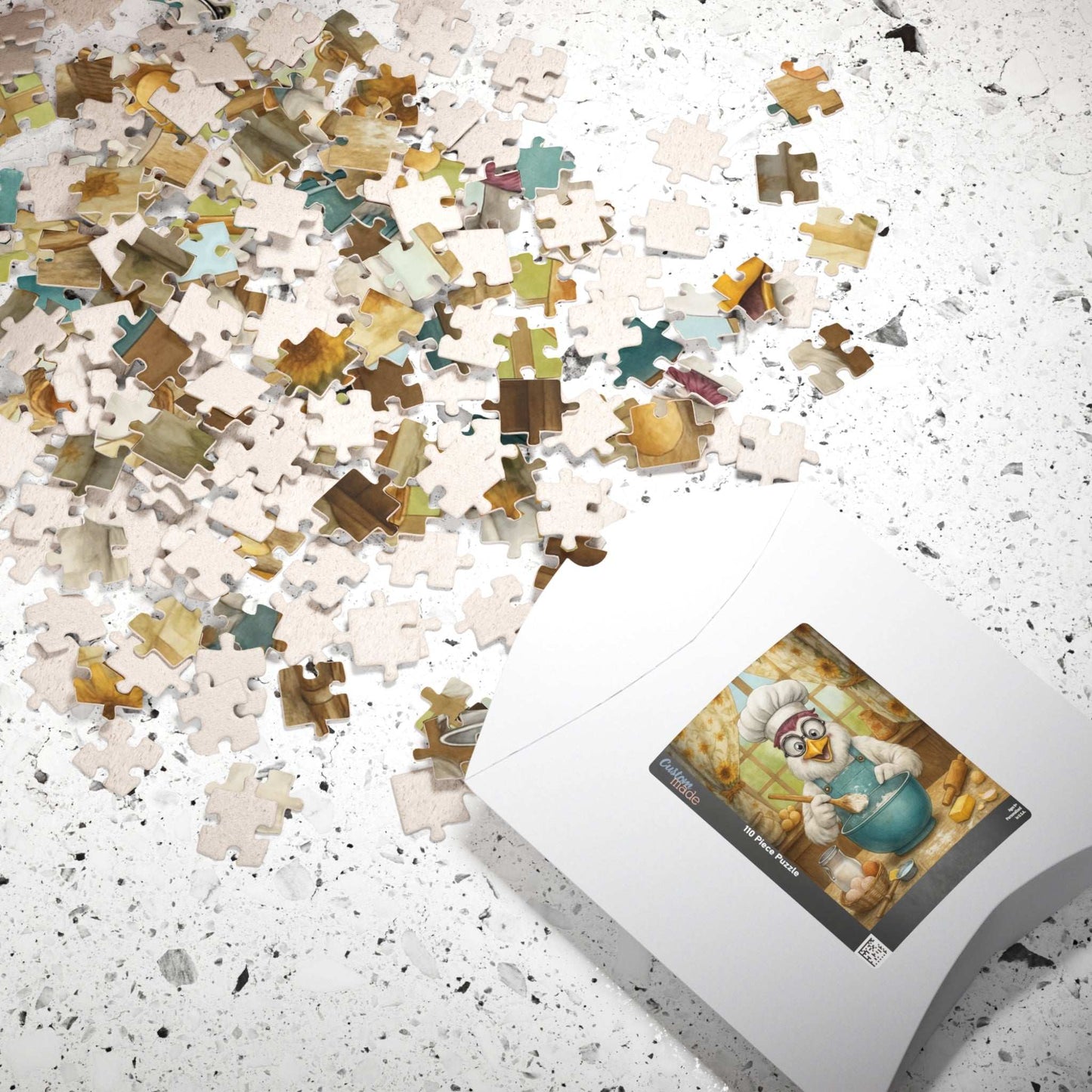 Chicken Chef Jigsaw Puzzle, Bird Puzzle Ideal for Fun Family Activity, Gifts for Puzzle Lovers, Home Entertainment, Brain Teaser Puzzle The Puzzle Chest