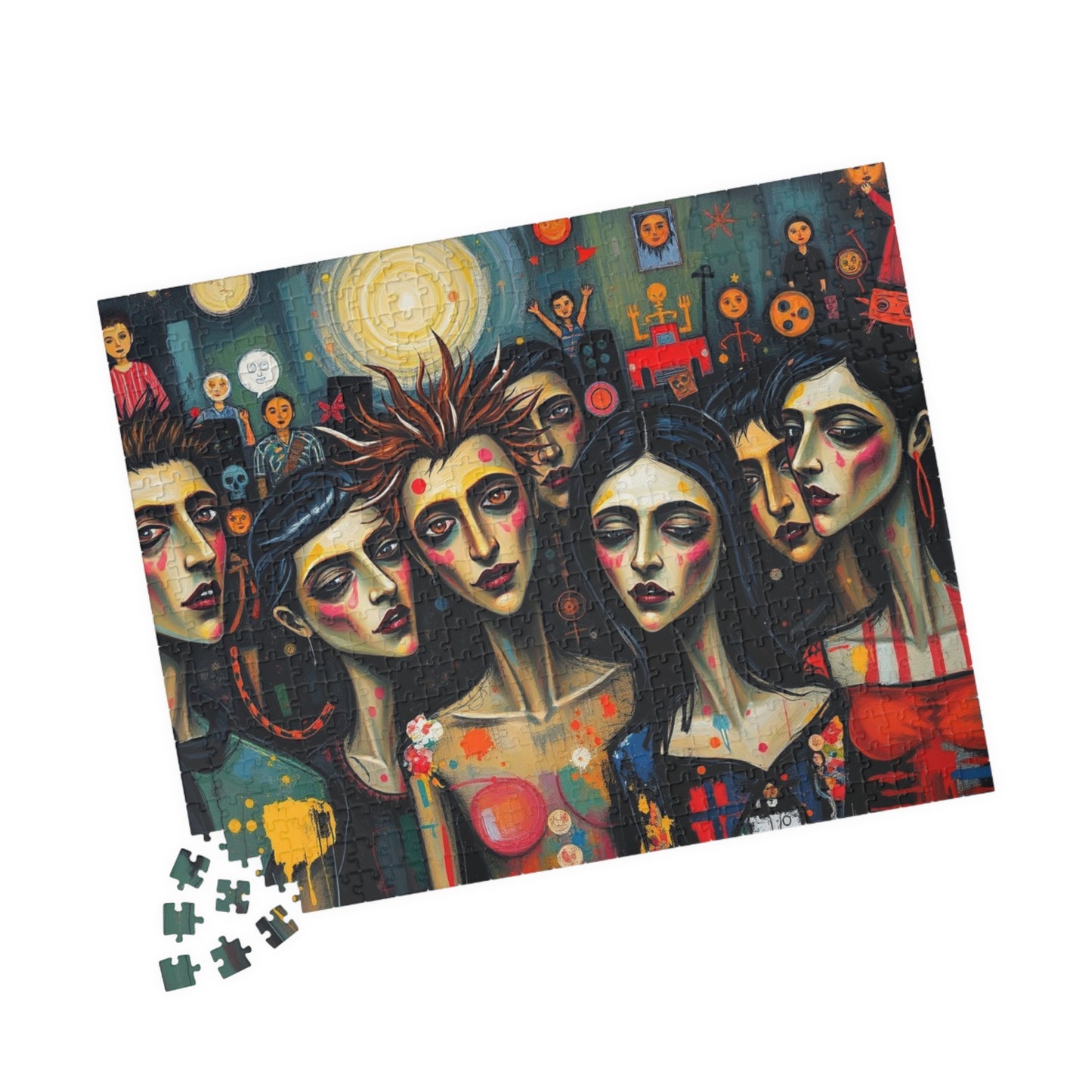 Artistic Gothic Jigsaw Puzzle - Party Scene, Game for Dark Art Lovers, Indoor Activity Solo Fun Entertaining Pastime, Best Puzzle Lover Gift Puzzle The Puzzle Chest