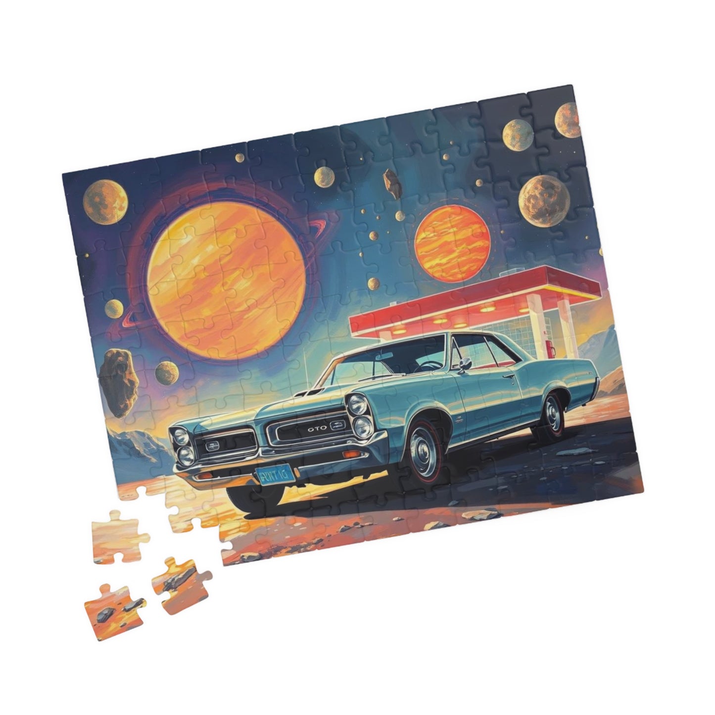 Vintage Car Space Puzzle - Ideal for Car Lovers & Puzzle Enthusiasts, Great Gift for Christmas, Birthdays, Family Fun Night, 110-1014 pieces Puzzle The Puzzle Chest