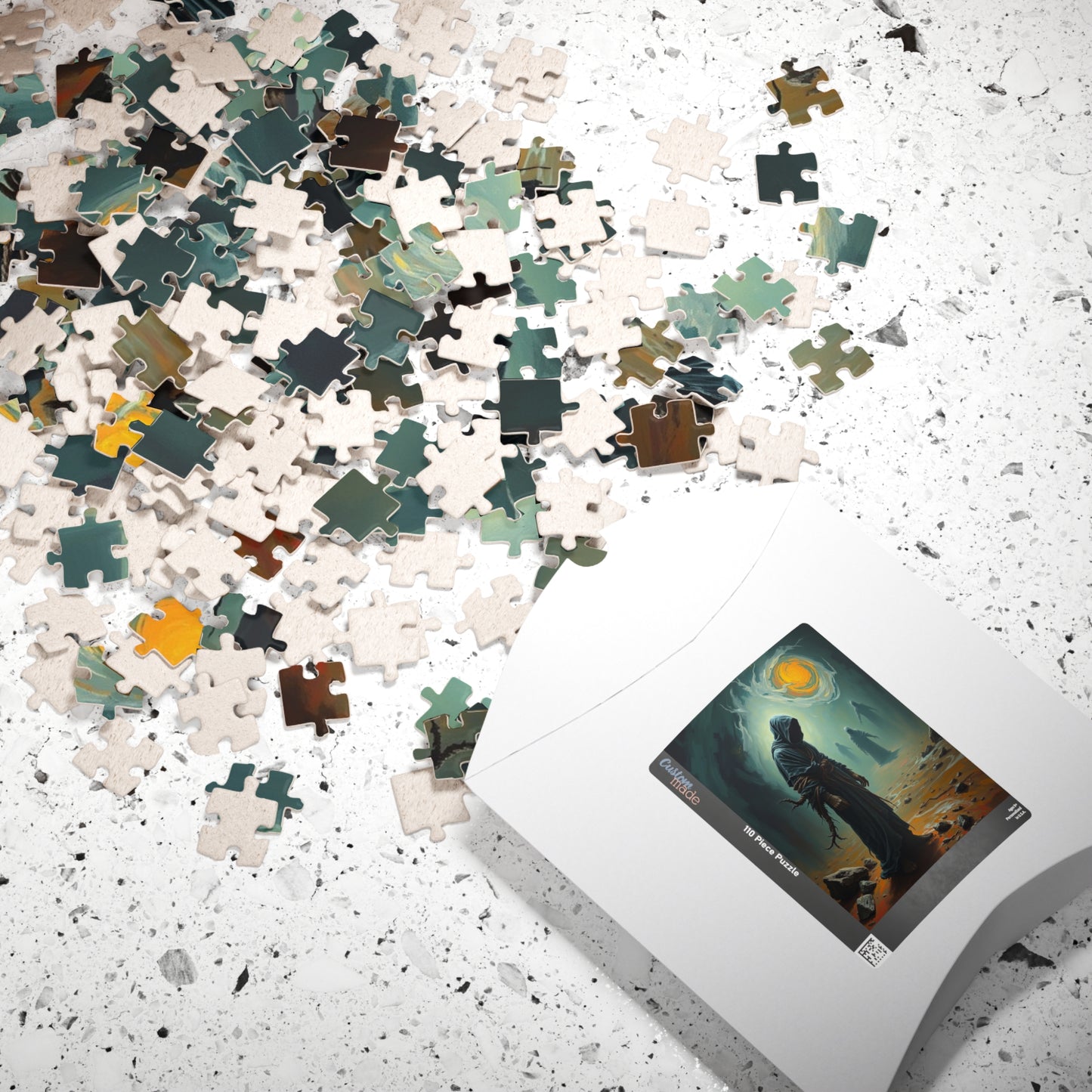 Mystical Dark Fantasy Puzzle - Tormented Figure in Barren Wasteland Gothic Art, Solo Fun or Family Game Night, Ideal Gift for Puzzle Lovers Puzzle The Puzzle Chest