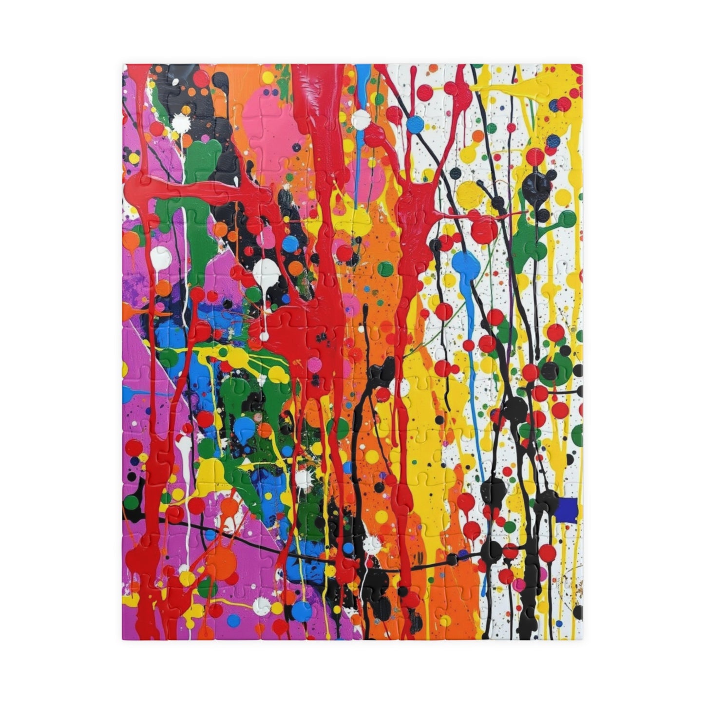 Colorful Abstract Art Puzzle for Family Activity or Solo Fun, Creative Puzzle Lover Gift for Adults, Mental Exercise for Seniors 110 pcs (Vertical) Puzzle The Puzzle Chest