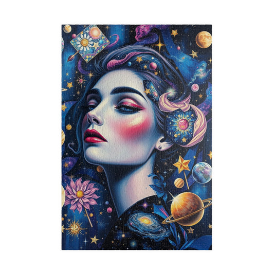 Celestial Elements Puzzle, Space-Themed Jigsaw Game, Family Activity, Quiet Pastime, Unique Gift for Space Lover Puzzle Enthusiast, Hobby 1014 pcs (Vertical) Puzzle The Puzzle Chest