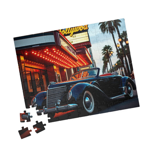Vintage Car Puzzle - Classic 1937 Cord 812, Retro Nostalgic Scene Puzzle The Puzzle Chest