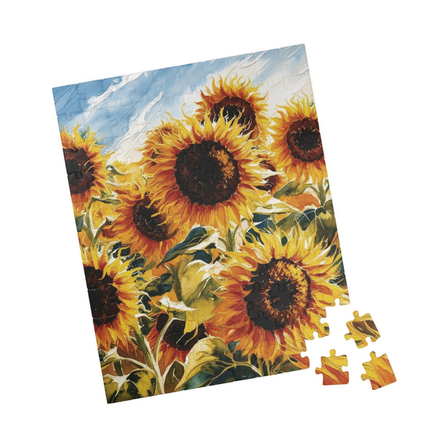 Sunflower Field Puzzle, Floral Jigsaw Game for Adult Home Entertainment, Family Game Night, Holiday Birthday Gift for Puzzle Loving Friends Puzzle The Puzzle Chest