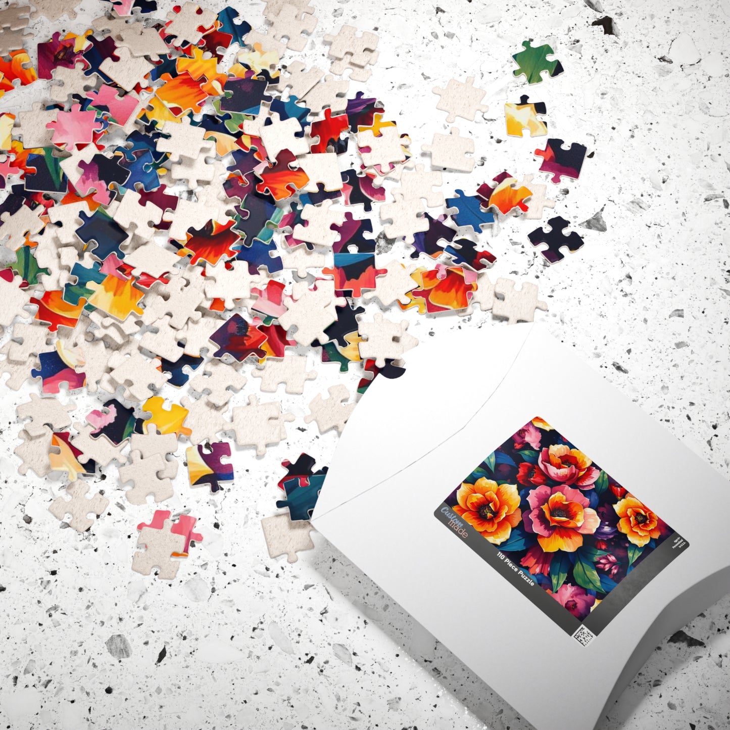 Floral Puzzle Artwork - 110, 252, 520, 1014-piece Jigsaw Games for Family Time, Gift for Friends, Home Entertainment, Art Lovers Puzzle The Puzzle Chest