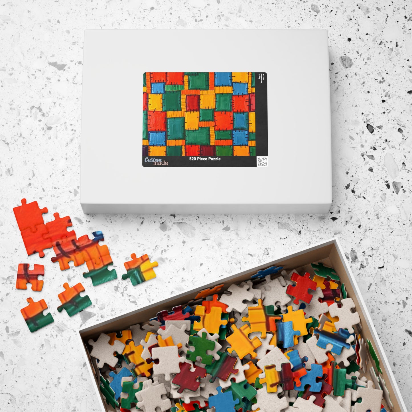 Colorful Puzzle Art - Abstract Jigsaw Game, Fun for Family Nights, Gift for Adults, 110-1014 Piece Family Activity, Game Nights Puzzle The Puzzle Chest