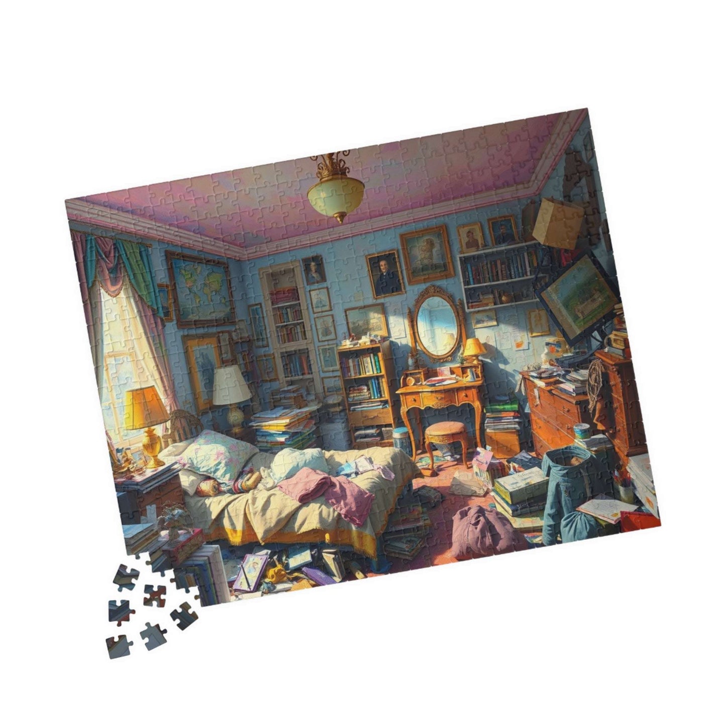 Puzzle, Messy Bedroom Jigsaw, Bedroom Puzzle Game, Bedroom Scene Puzzle, Bedroom Cleanup Puzzle, Bedroom Organization Activity Puzzle The Puzzle Chest