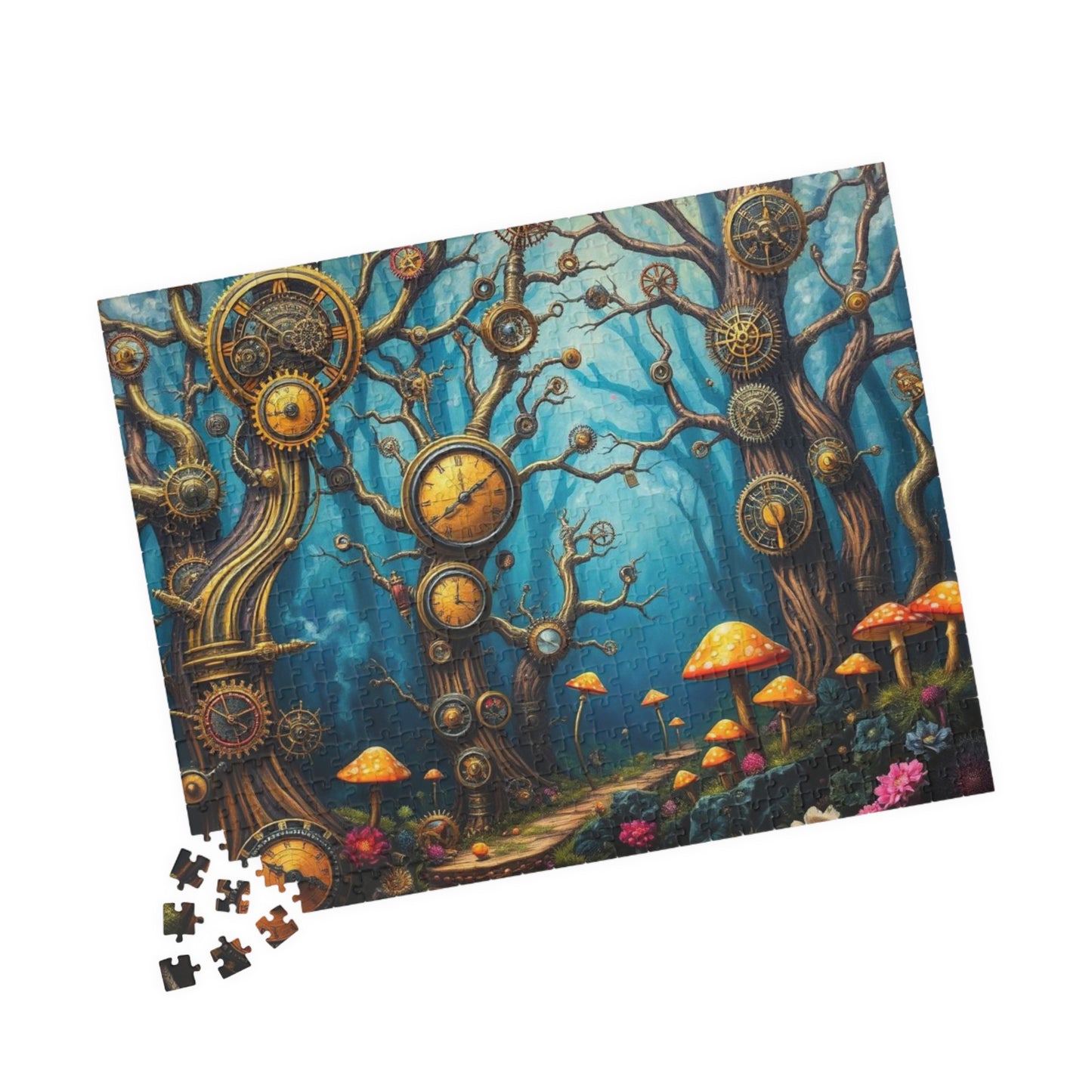 Whimsical Steampunk Puzzle - Enchanting Forest, Mind-Bending Fun, Perfect Gift for Puzzle Lovers, Collectible Art Piece, Family Activity Puzzle The Puzzle Chest