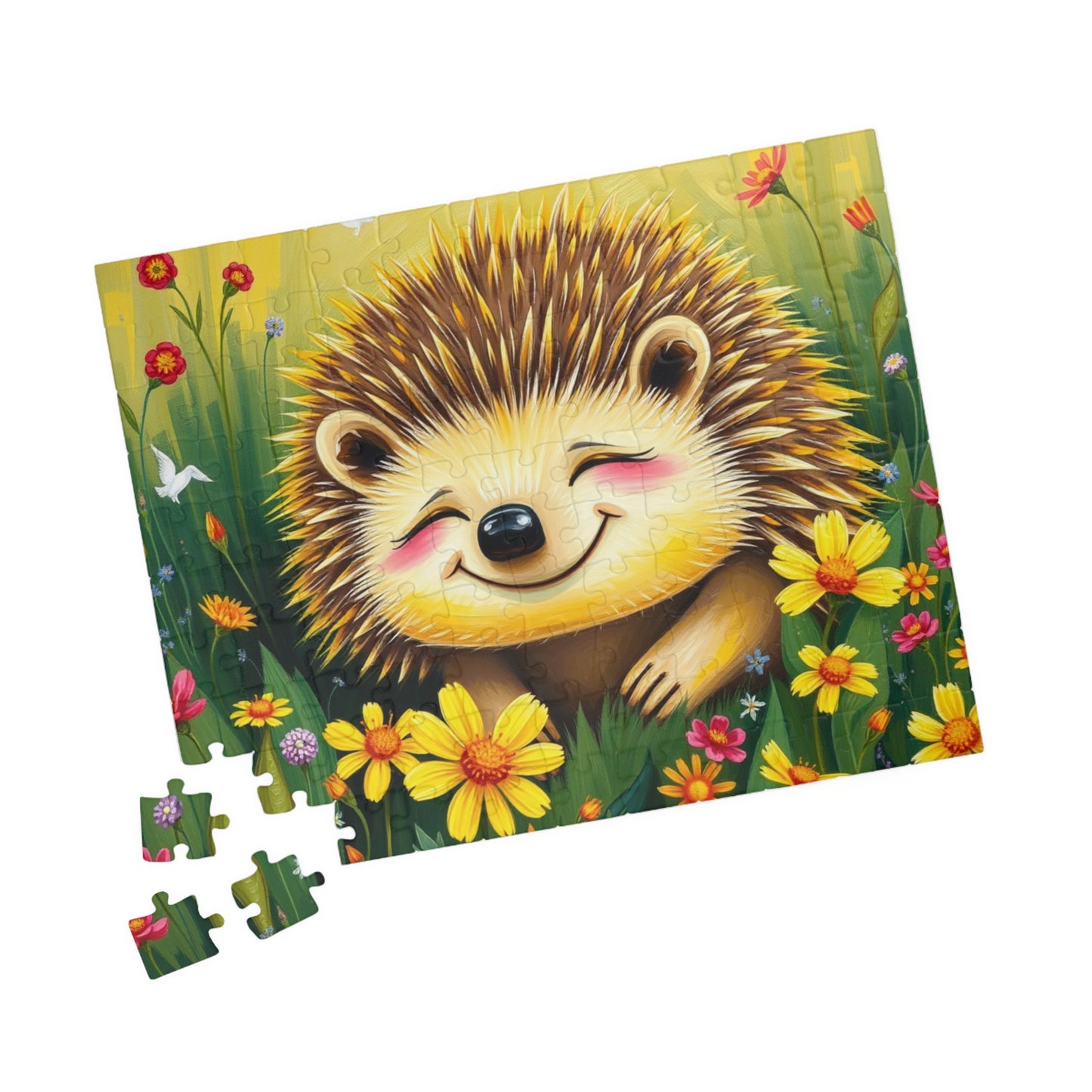 Adorable Hedgehog Jigsaw Puzzle | Mindfulness Activity, Perfect Gift for Animal Lovers, Family Fun Activity, Brain Teaser Puzzle The Puzzle Chest